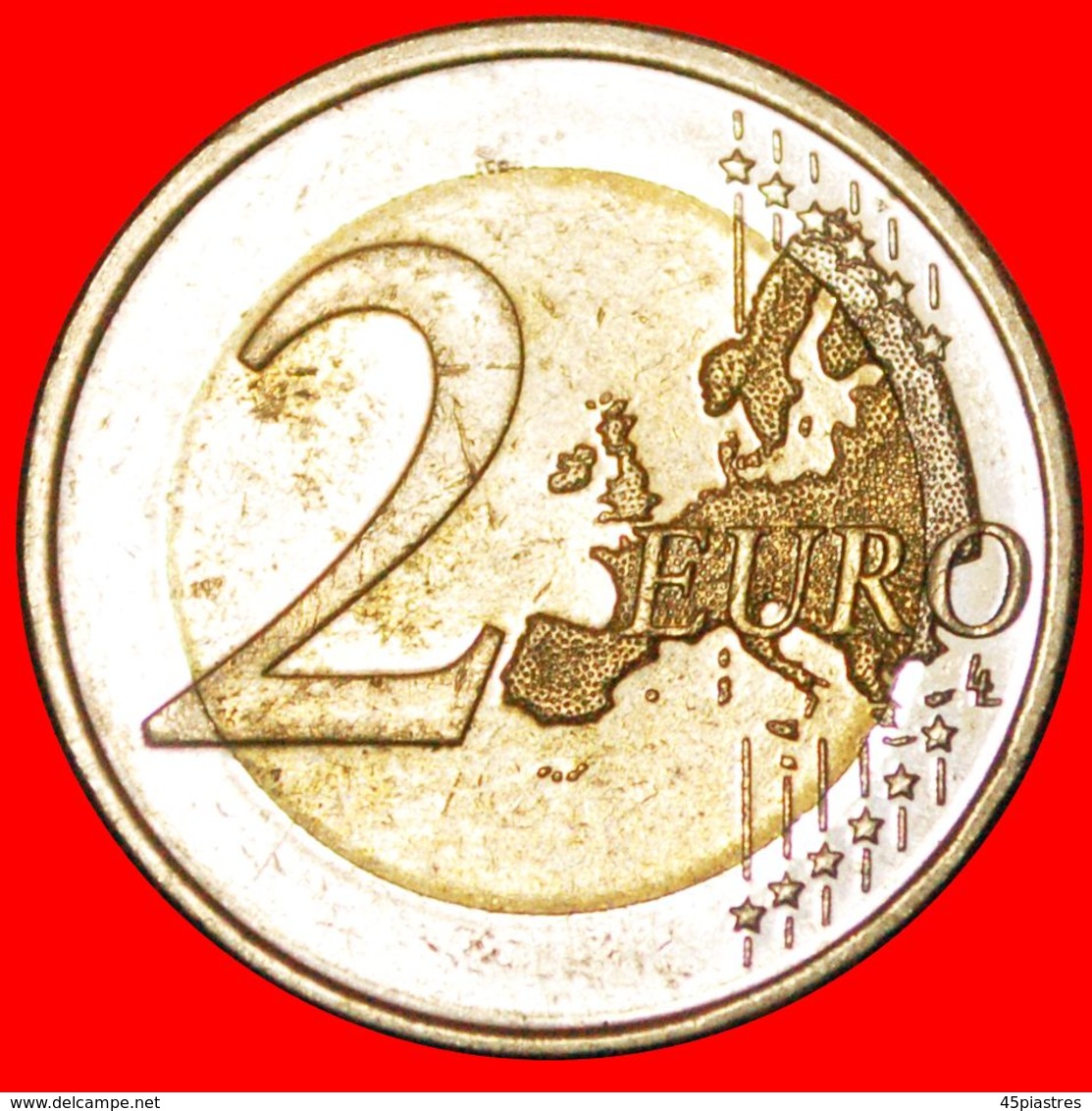 * TWO VARIETIES: CYPRUS  2 EURO 2008! UNCOMMON!  LOW START  NO RESERVE! - Variétés Et Curiosités