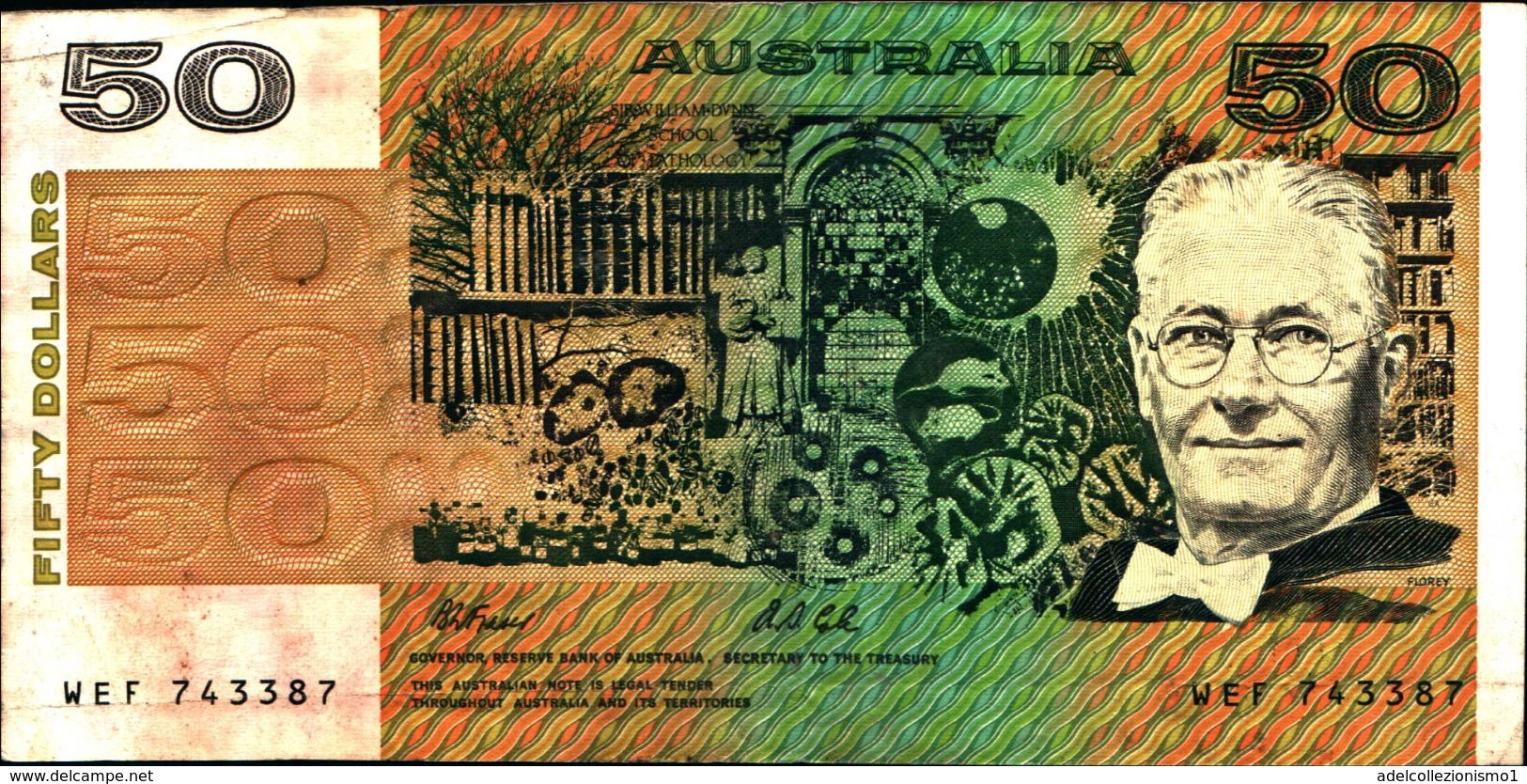 20152) Australia - 50 Dollari Dal 1985 BB++ VF  -banconota Non Trattata.vedi Foto- - Moneta Locale