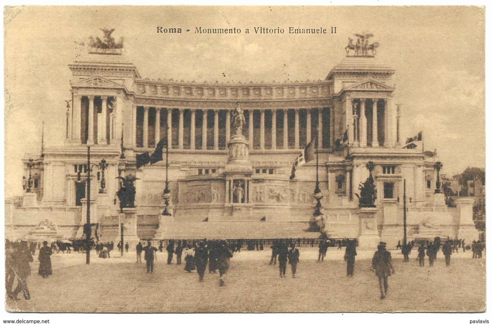 Rome / Roma – Monumento A Vittorio Emanuele II – Esperanto – With A Stamp 10 Centesimi – Year 1920 - Transportes