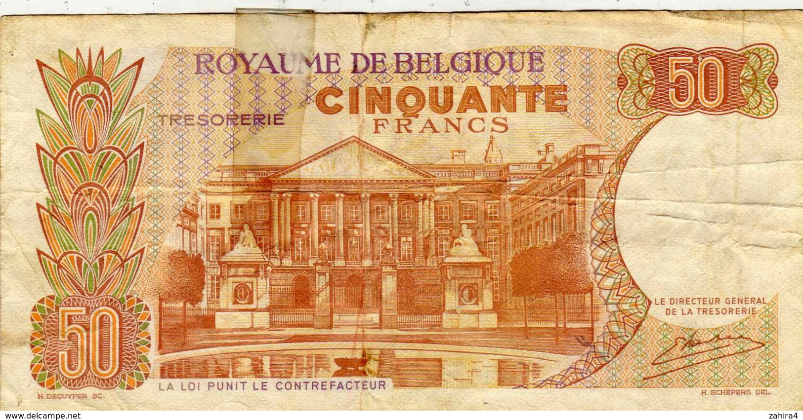 50 Cinquante Francs - Royaume De Belgique Trésorerie - Baudoin - 16 05 1966 - Andere & Zonder Classificatie