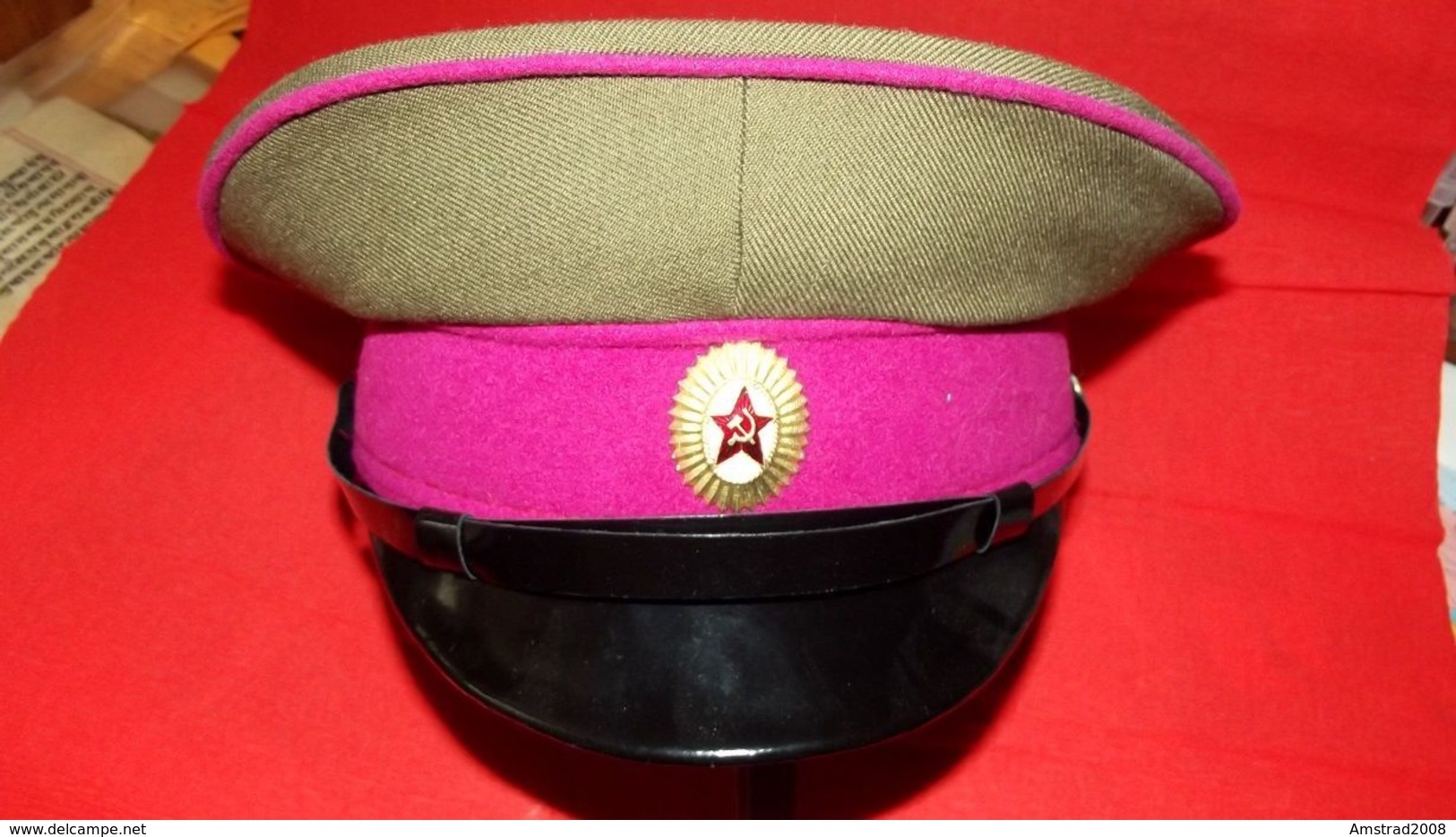 URSS CCCP BERRETTO MILITARE RUSSA DELL'ESERCITO SOVIETICO RUSSIA  MILITARY RUSSIAN CAP UNIFORM MILITAIRE KGB LENIN KL - Russie