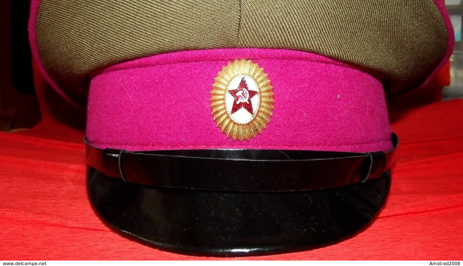 URSS CCCP BERRETTO MILITARE RUSSA DELL'ESERCITO SOVIETICO RUSSIA  MILITARY RUSSIAN CAP UNIFORM MILITAIRE KGB LENIN KL - Russia