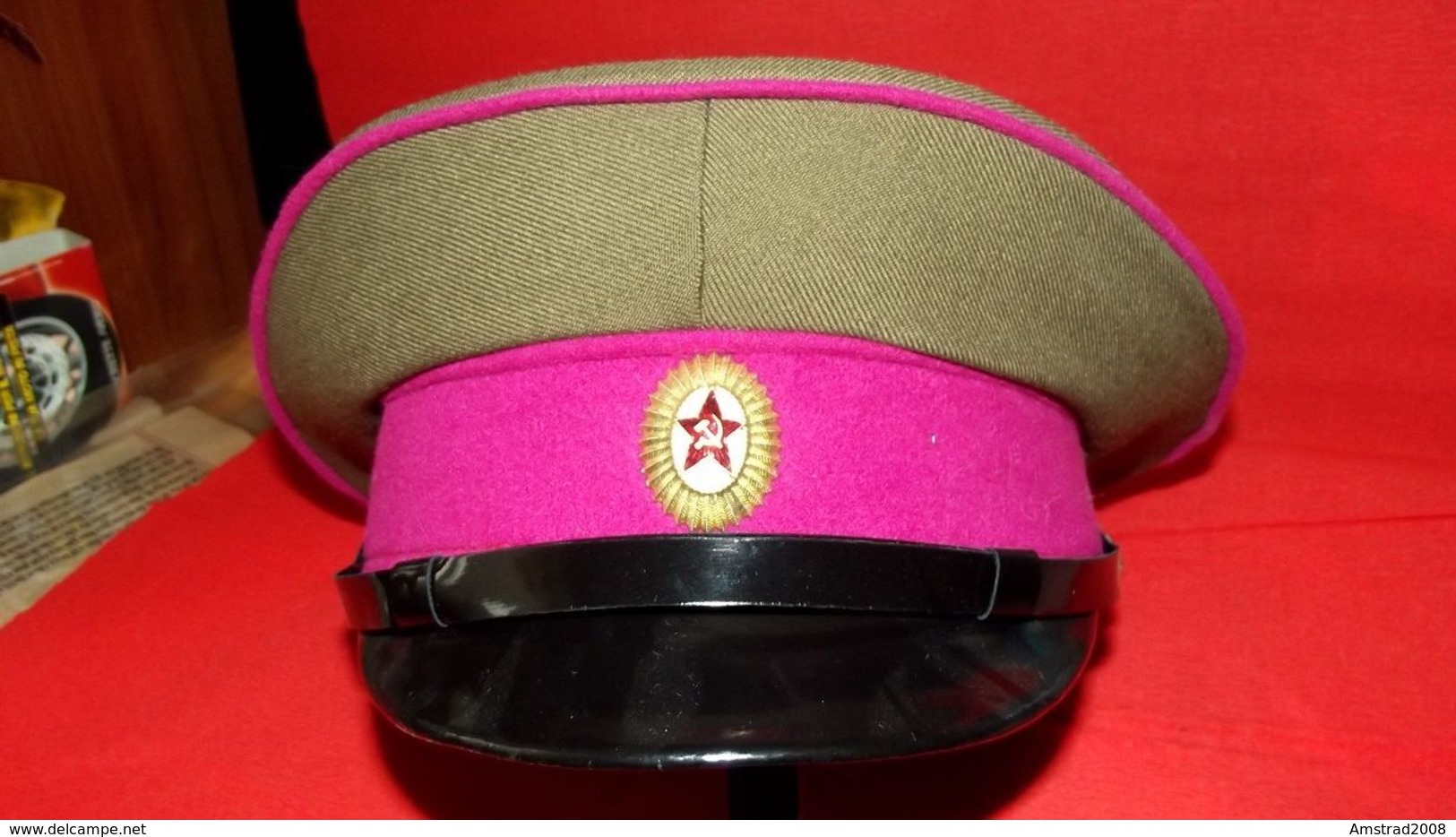 URSS CCCP BERRETTO MILITARE RUSSA DELL'ESERCITO SOVIETICO RUSSIA  MILITARY RUSSIAN CAP UNIFORM MILITAIRE KGB LENIN KL - Rusland