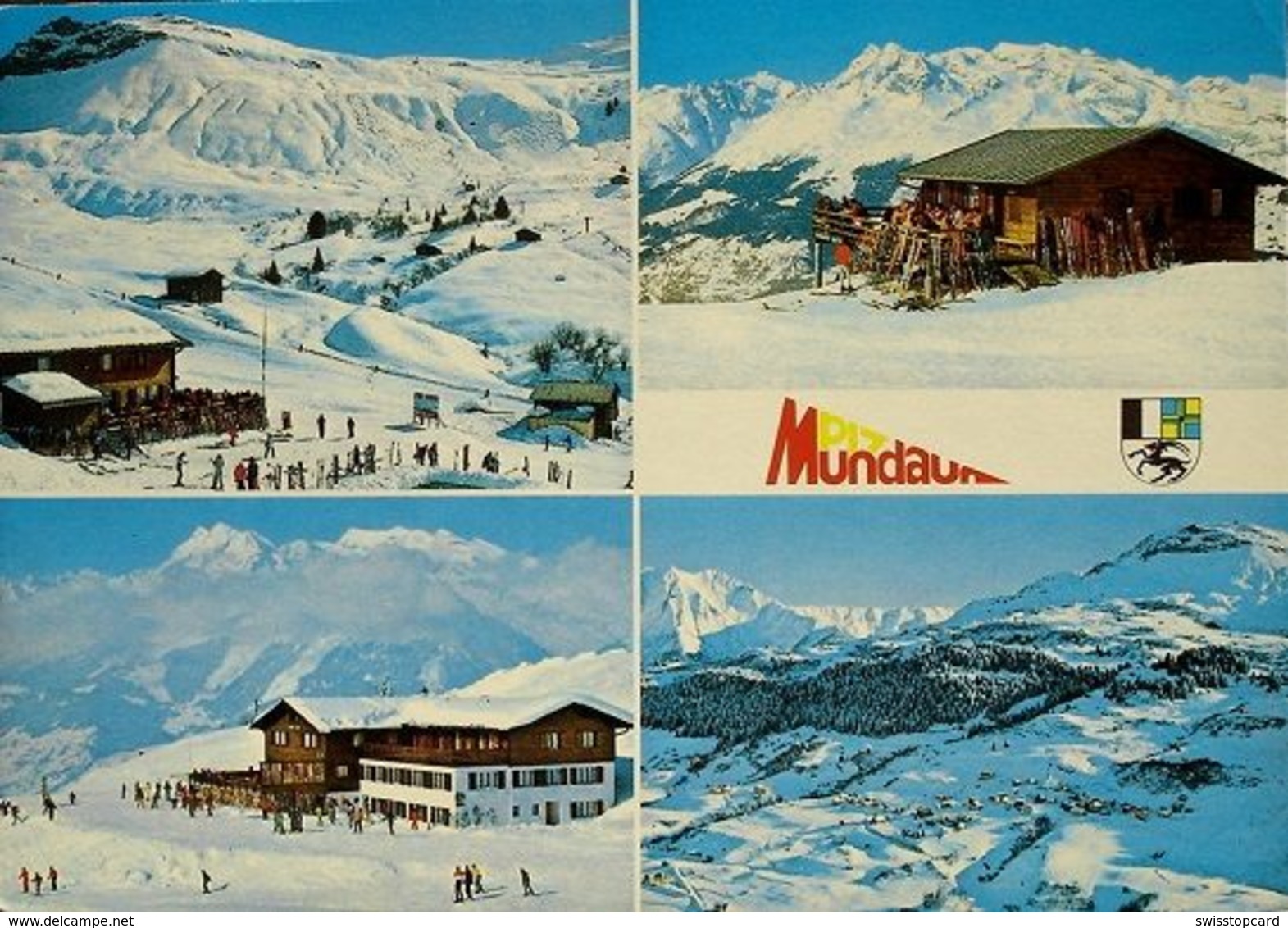 SURCUOLM Skigebiet Piz Mundaun (Obersaxen) Cuolm Sura Bergrestaurant - Mundaun
