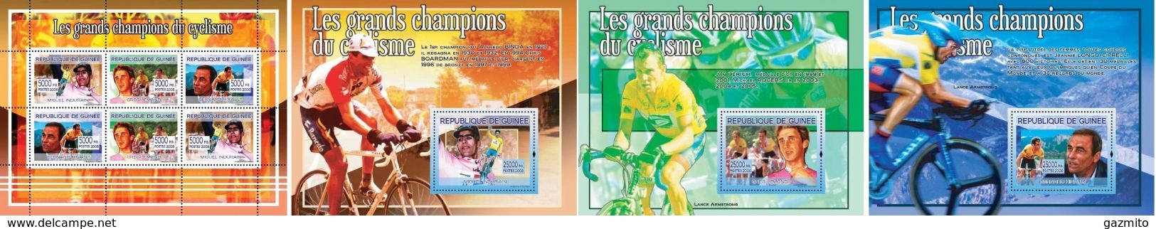 Guinea 2008, Sport, Cyclisme, 6val In BF+3BF - Radsport