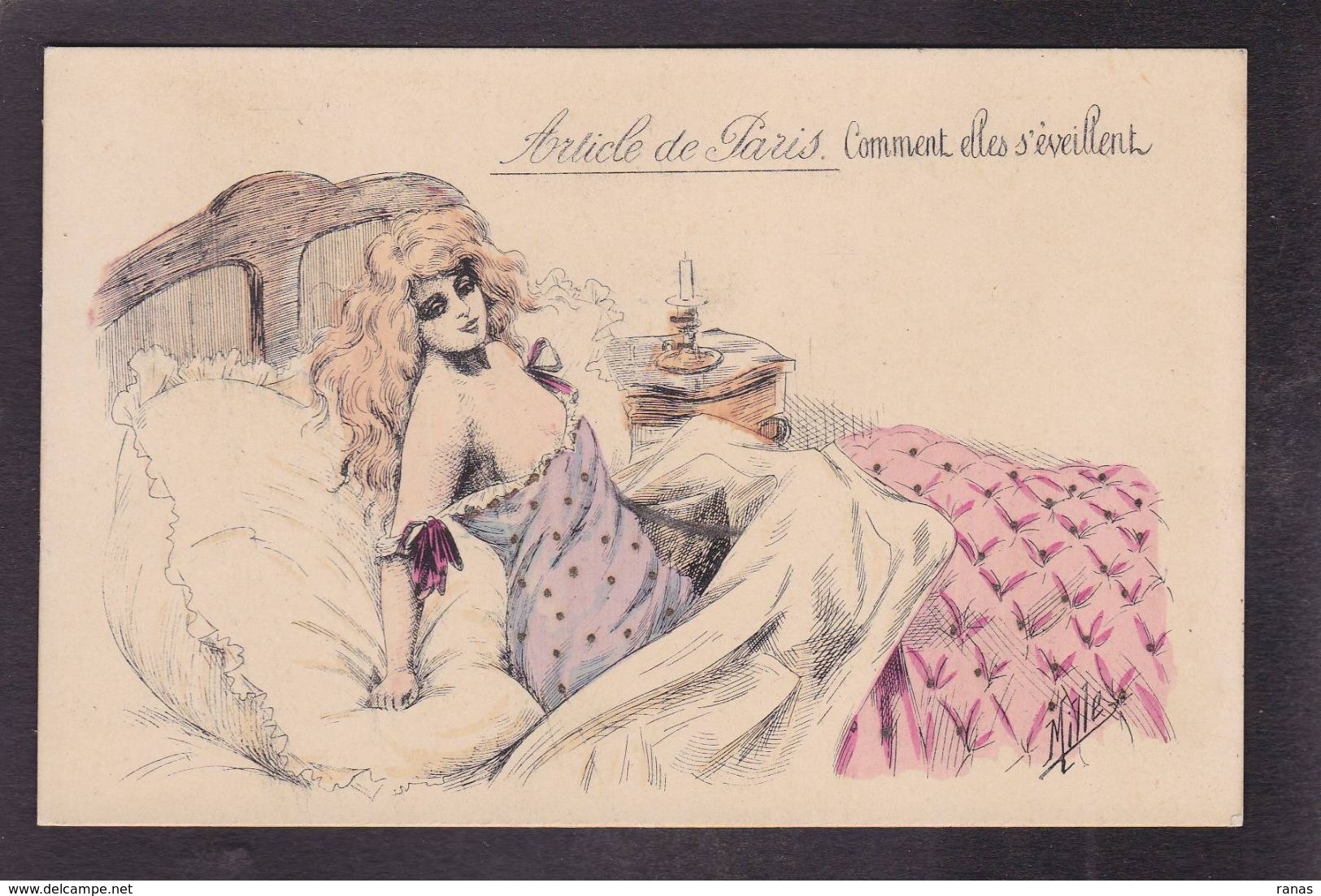 CPA Mille Art Nouveau Femme Women Non Circulé érotisme - Mille