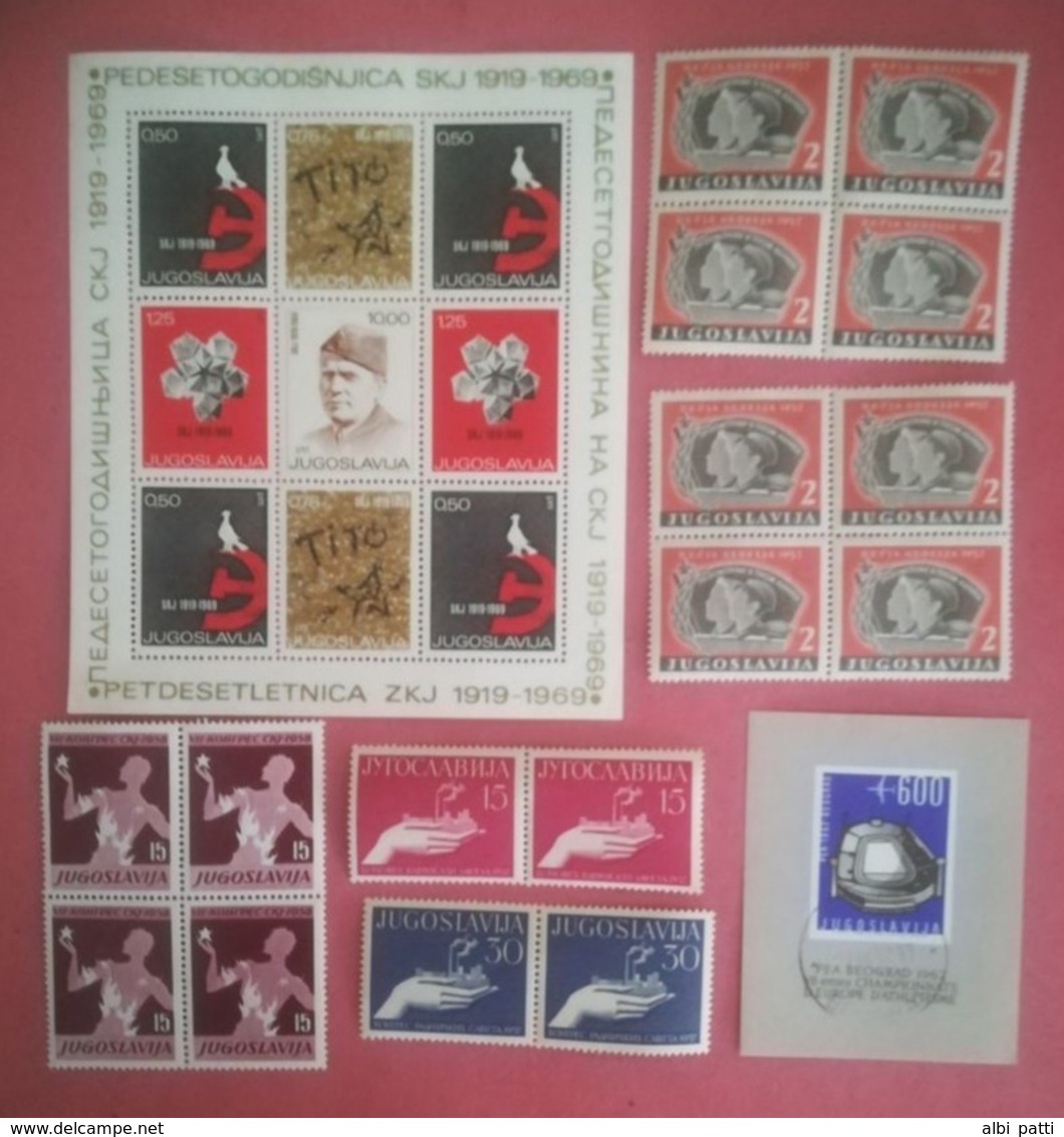 JUGOSLAVIA LOT OF NEWS MNH** AND USED STAMPS - Lots & Serien