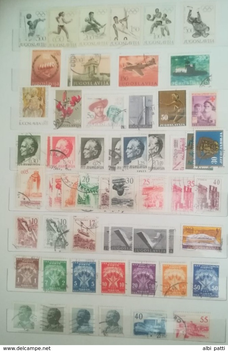 JUGOSLAVIA LOT OF NEWS MNH** AND USED STAMPS