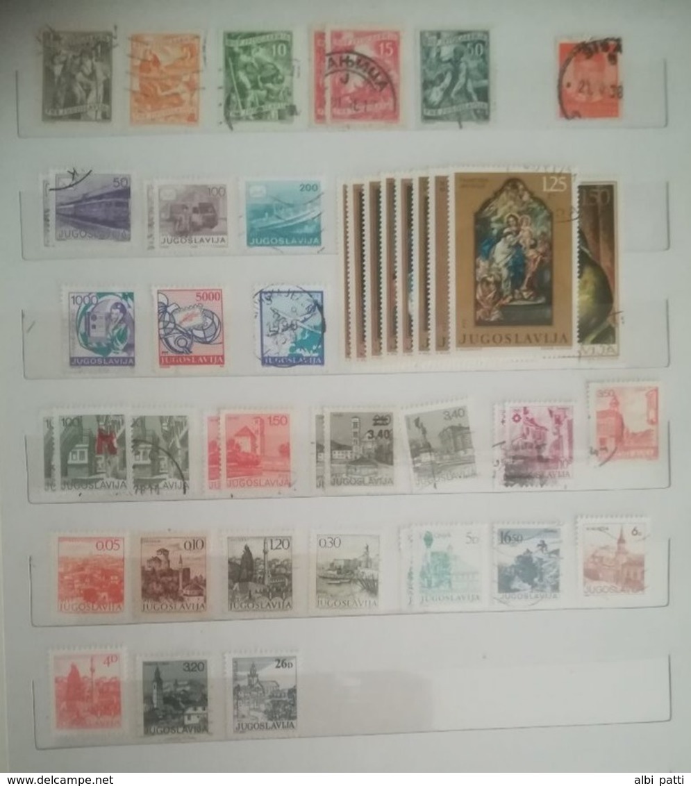 JUGOSLAVIA LOT OF NEWS MNH** AND USED STAMPS