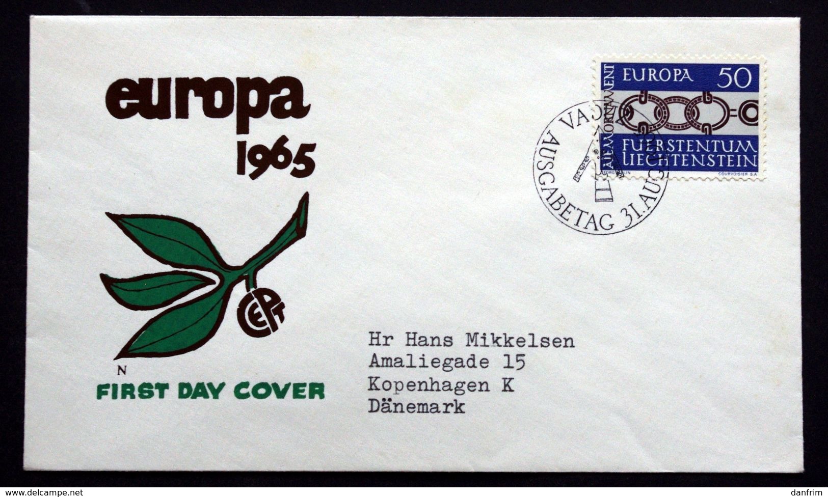 Liechtenstein  1965  EUROPA   MiNr.454  ( Lot 291 ) - FDC