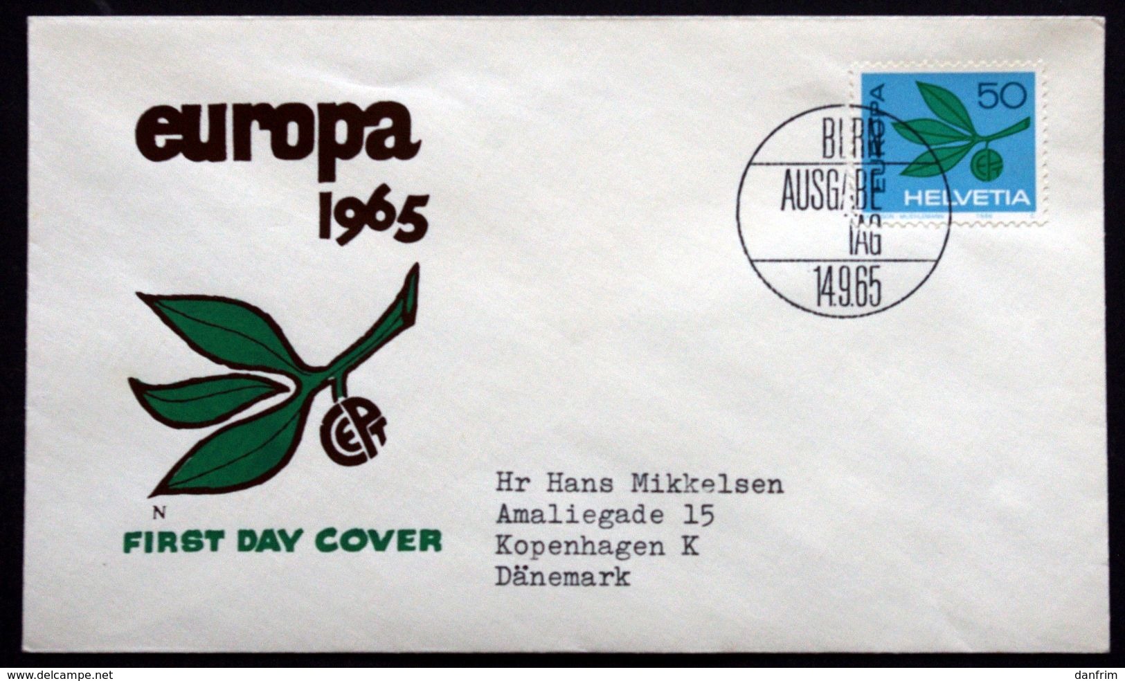 Switzerland 1965  EUROPA   MiNr.825  ( Lot 291 ) - FDC