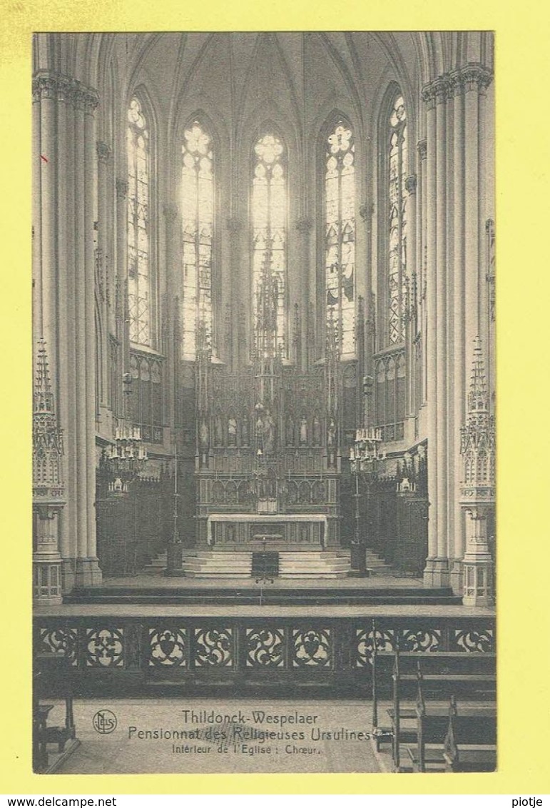 * Tildonk - Thildonck (Haacht - Brabant) * (Nels, Ern Thill) Wespelaer, Pensionnat Religieuses Ursulines, église Choeur - Haacht