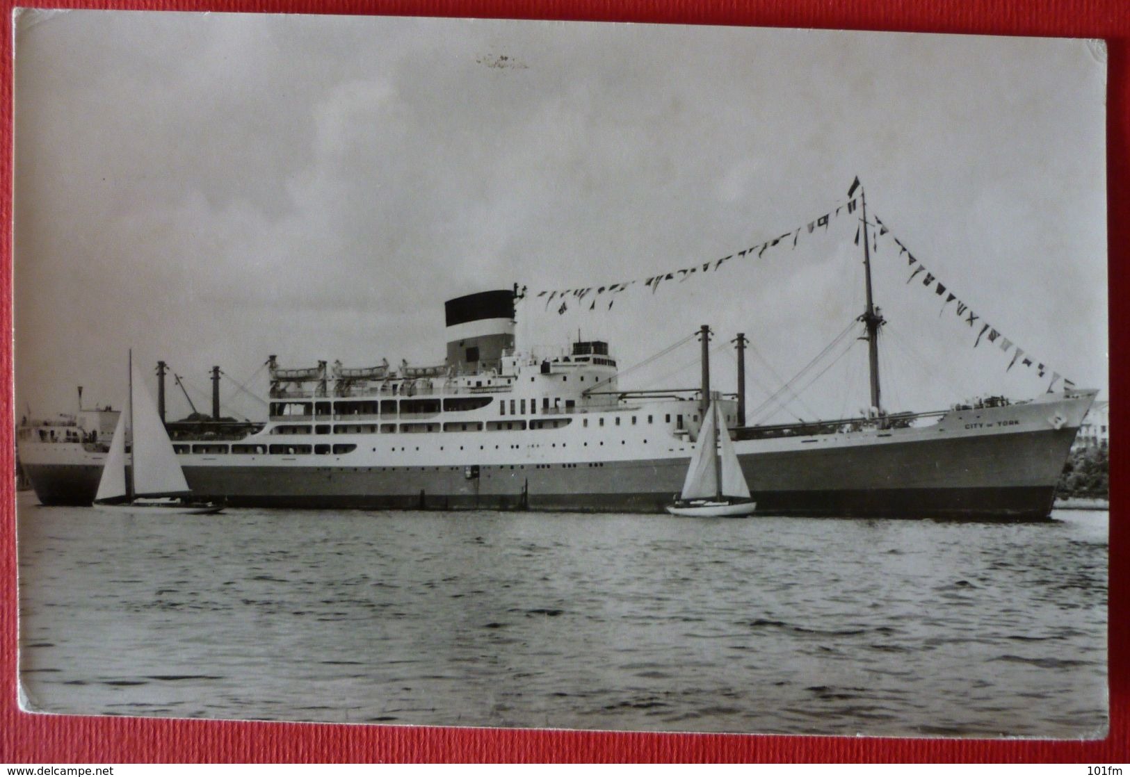 M.S. CITY OF YORK - ELLERMAN LINES LTD. LONDON - Steamers