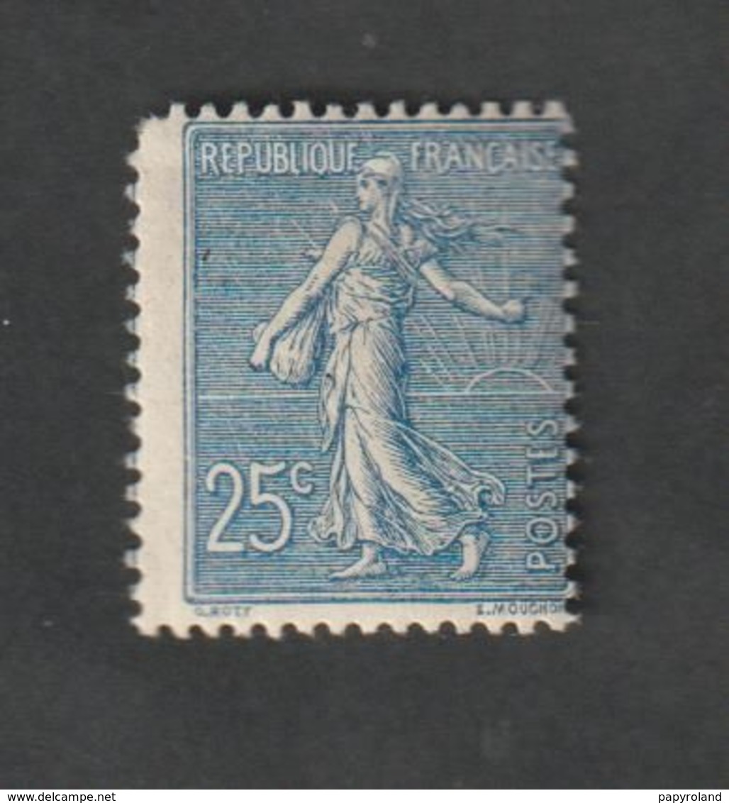 Timbres -  N°132a  - Type Semeuse Lignée De Roty Bleu Foncé -  1903  -  Neuf Sans Charnière  - ** - Autres & Non Classés