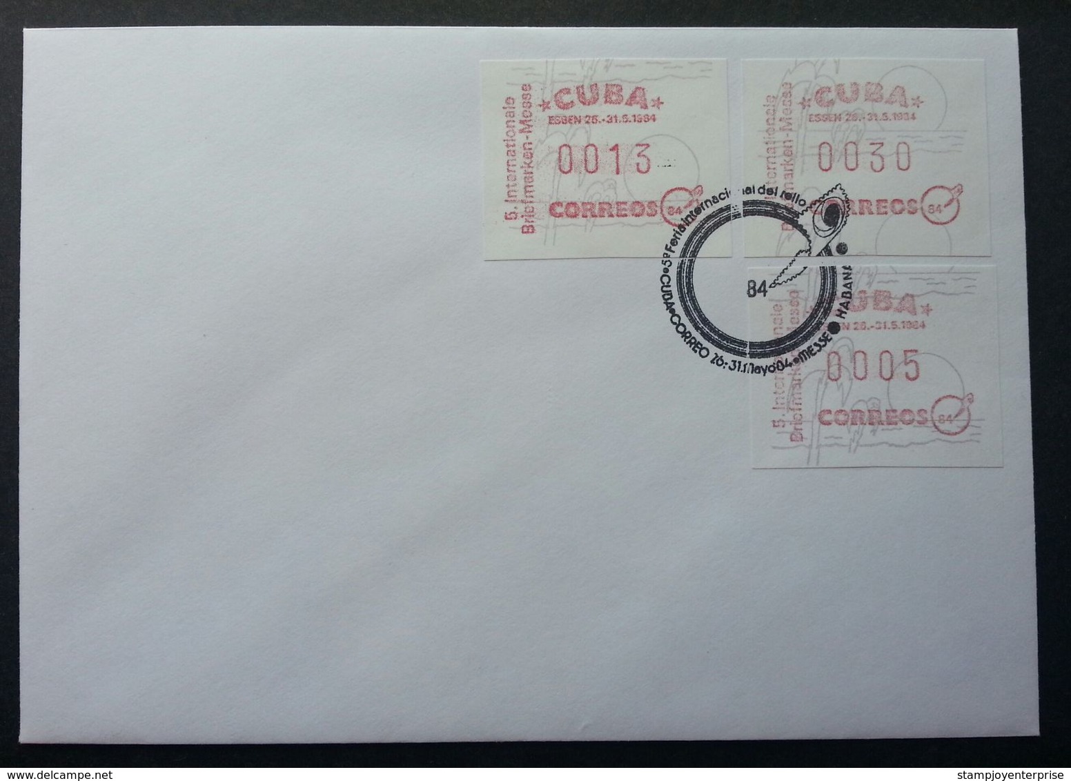 Cuba 1984 ATM (Frama Label Stamp FDC) *rare - Lettres & Documents