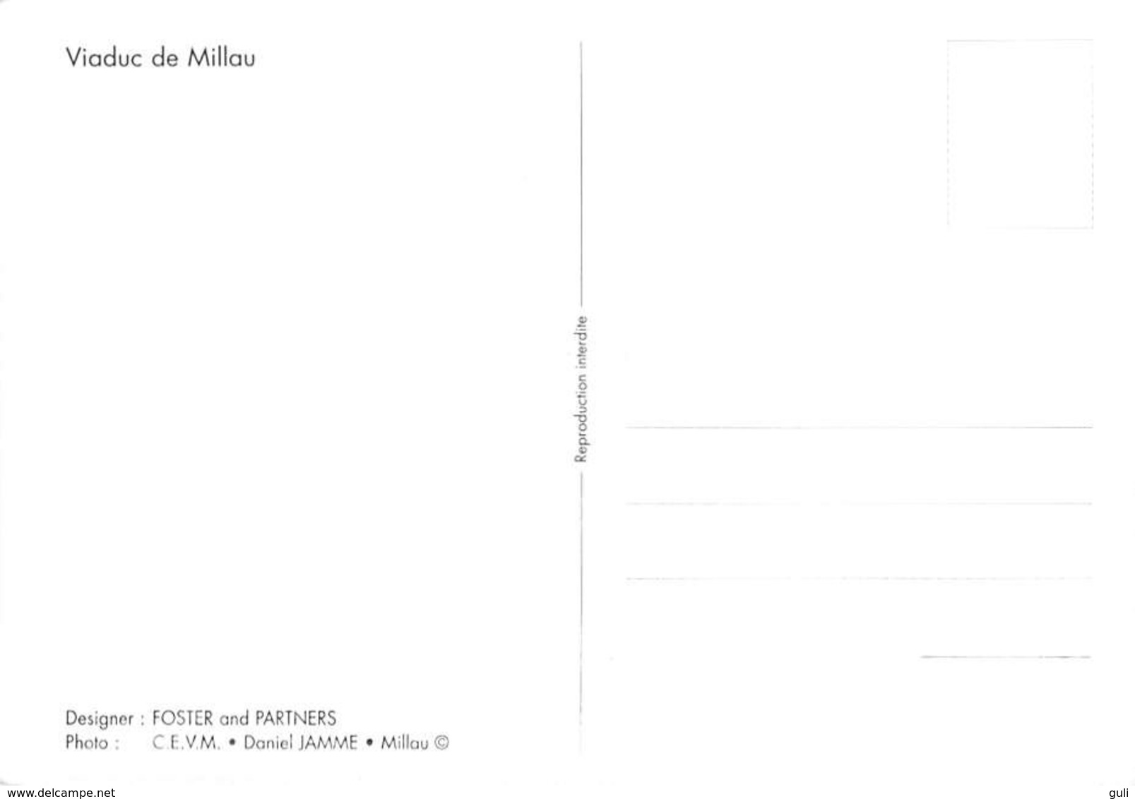 [12] Aveyron > Millau - CPM Photo  VIADUC De  MILLAU Designer Foster Photo Daniel Jamme *PRIX FIXE. - Millau