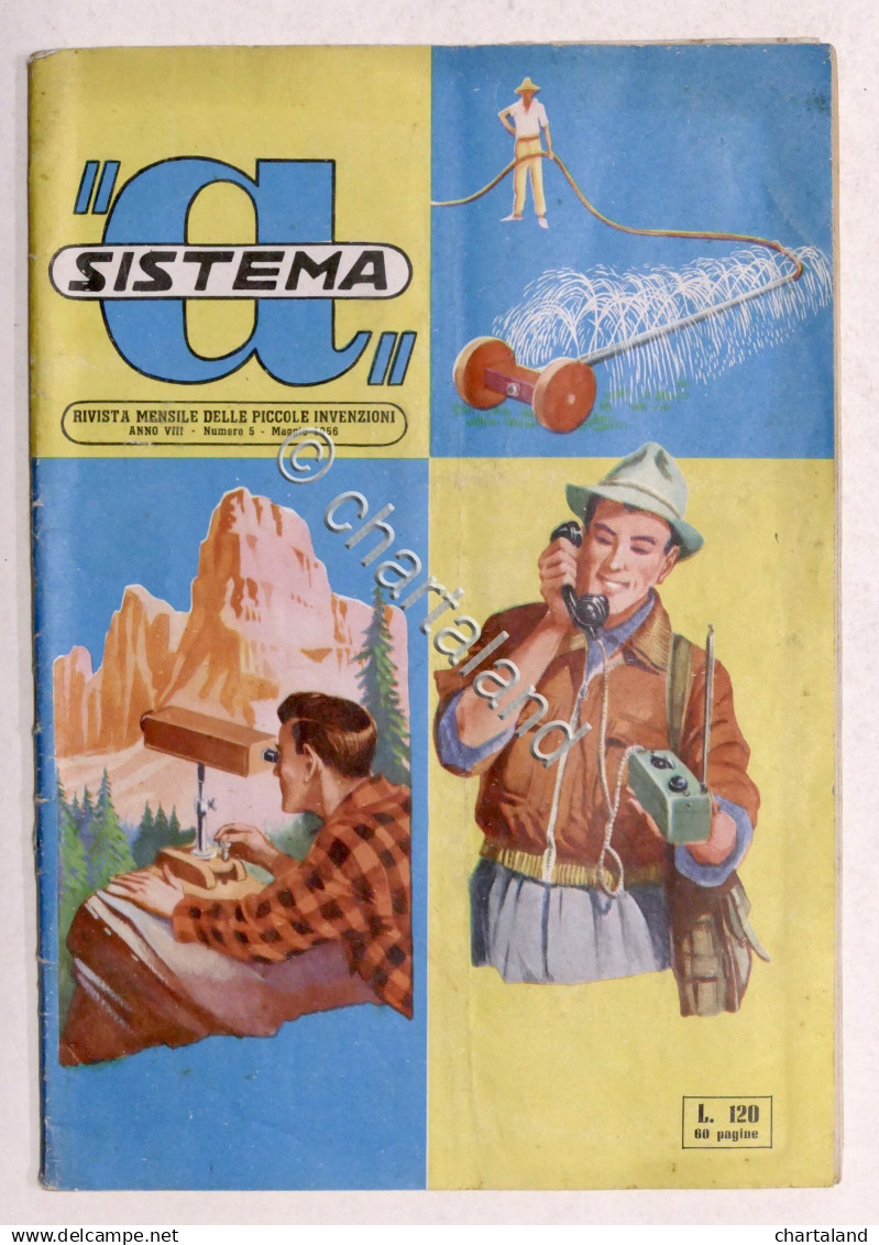 Sistema A - Rivista Mensile Delle Piccole Invenzioni - Anno VIII - N. 5 - 1956 - Sonstige & Ohne Zuordnung