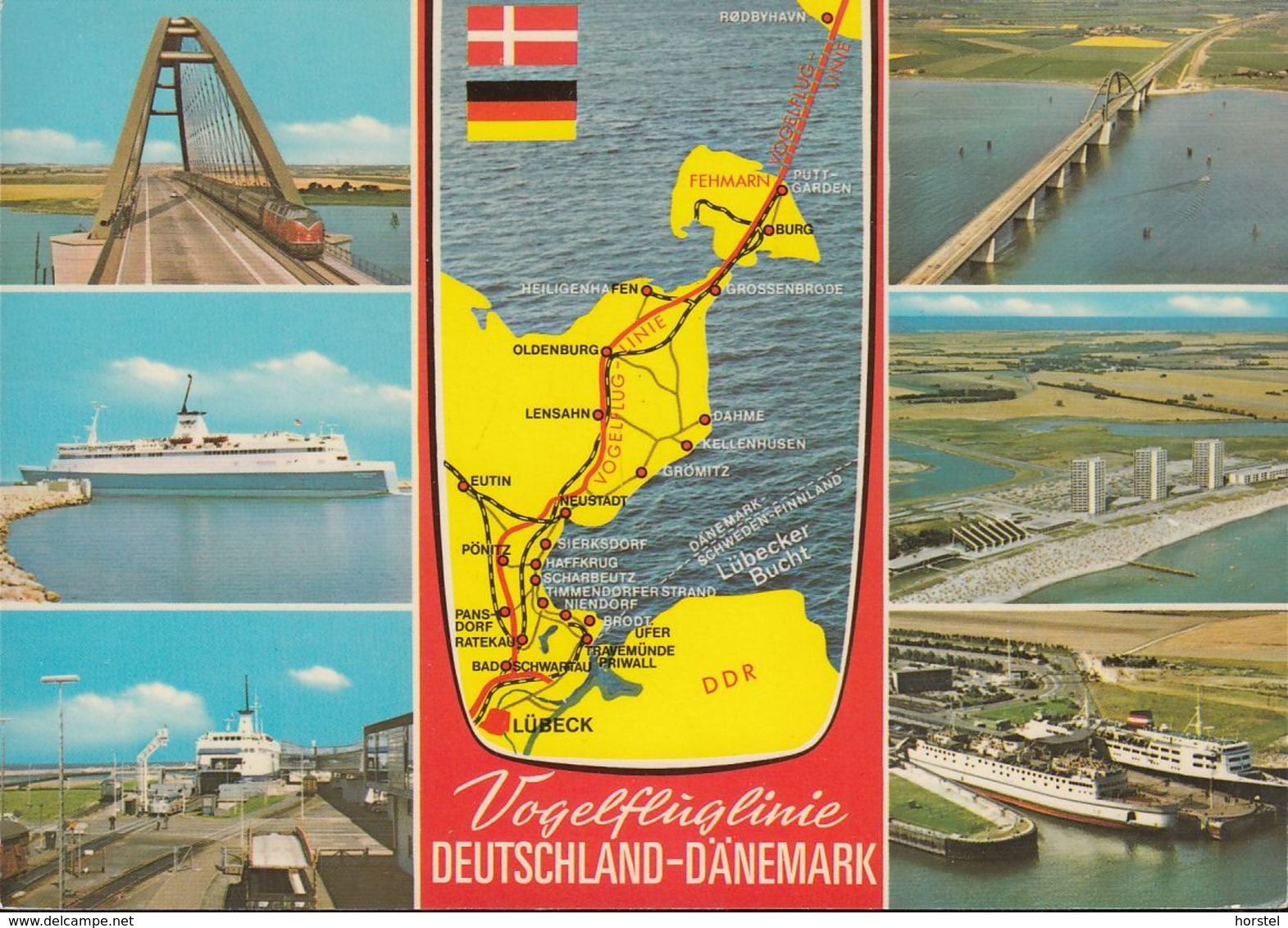 D-23769 Fehmarn - Alte Ansichten - Karte Mit DDR - Fähre - Eisenbahn - Nice Stamp - Fehmarn