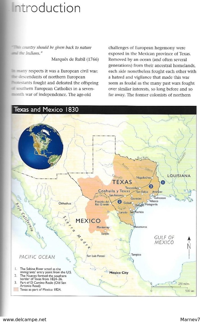 Livre - Anglais - Texas - Guerre D'Indépendance - Independence War 1835 - 1836 - Alamo - San Jacinto - Etats-Unis - United States