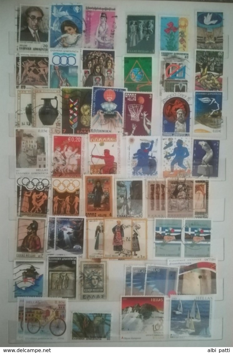 HELLAS LOT OF NEWS MNH** AND USED STAMPS - Collections