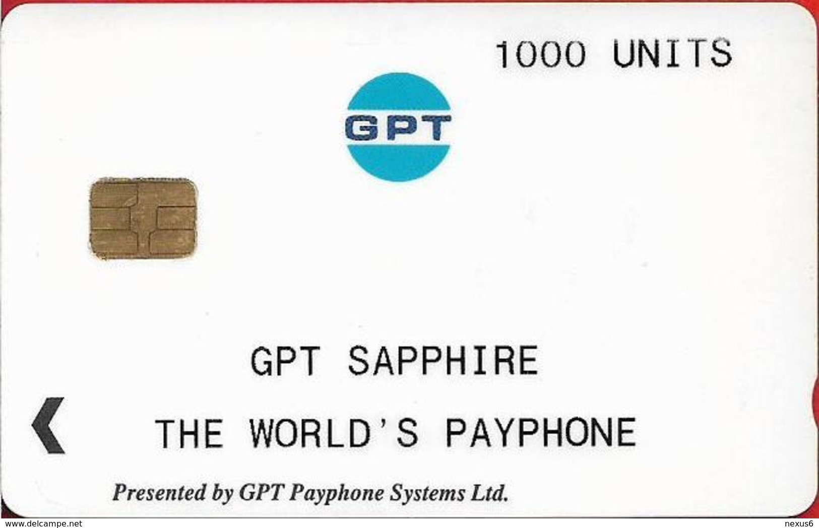 UK - GPT Sapphire (White) Payphones Series Test Issue 1.000U, Cn. 16008250, ≃15ex, Mint - [ 8] Ediciones De Empresas