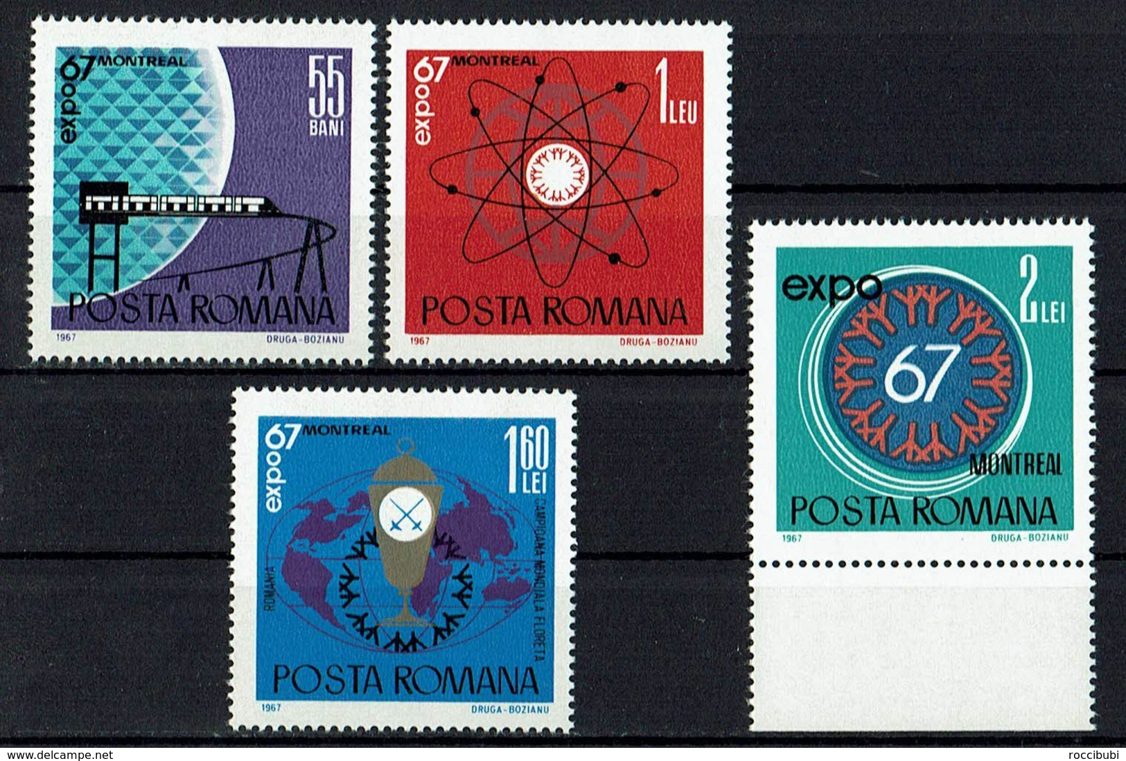 Rumänien // Mi. 2635/2638 ** - 1967 – Montreal (Canada)