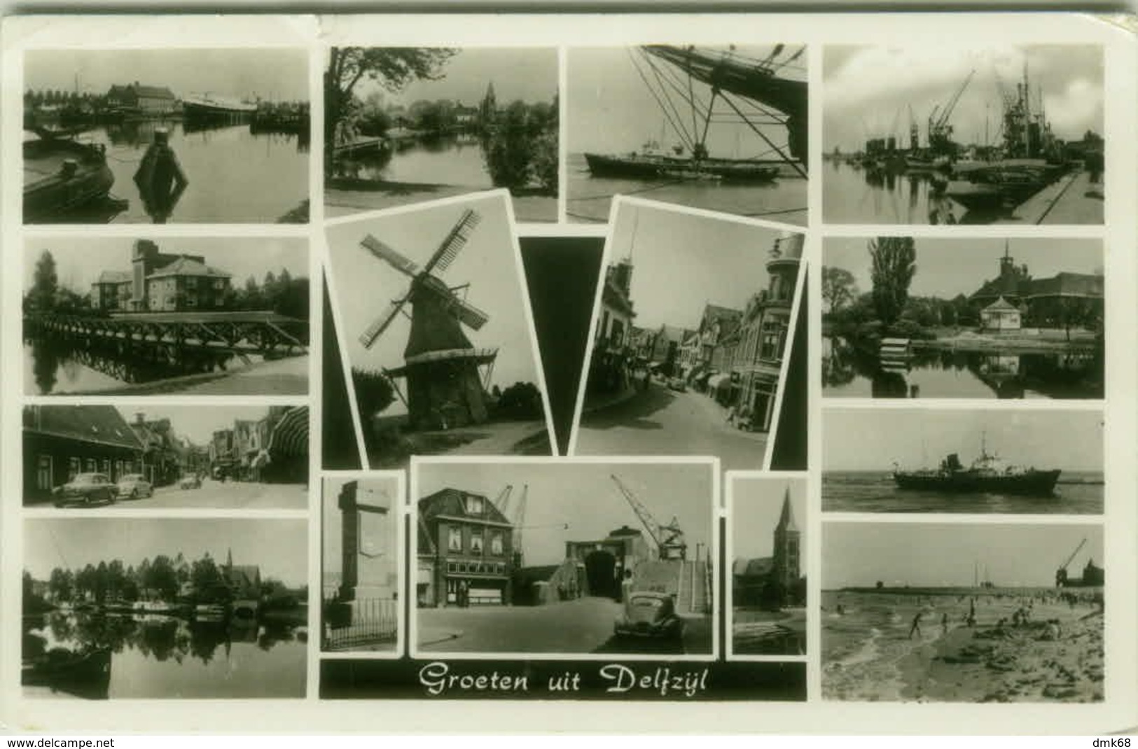 NETHERLANDS - GROETEN UIT DELFZIJL  - MULTI SIGHTS - 1950s( BG9693) - Delfzijl