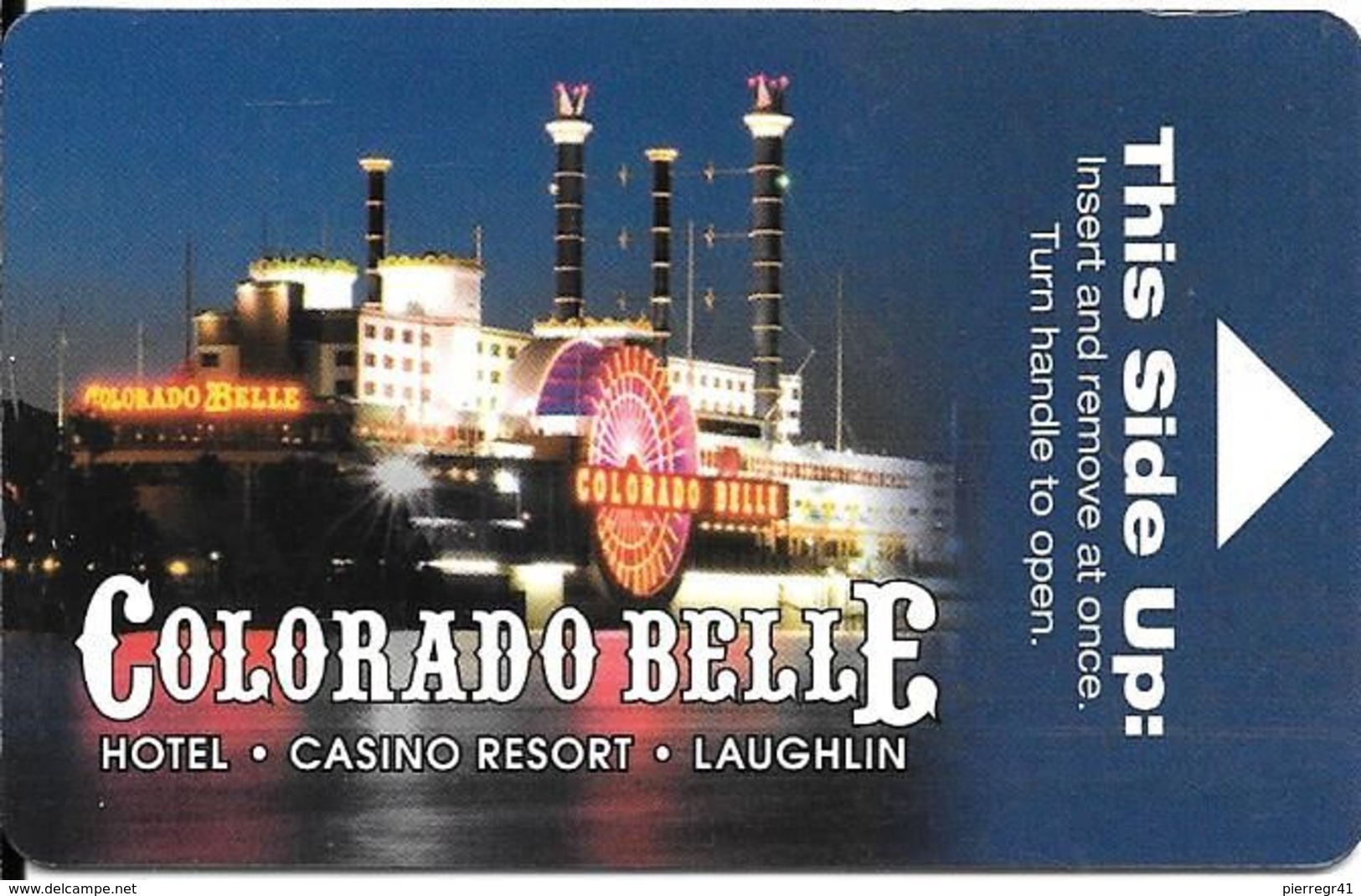 CLE-MAGNETIQUE-HOTEL-COLORADO BELLE-LAUGHLIN6Nevada-USA-TBE -RARE - Hotelsleutels