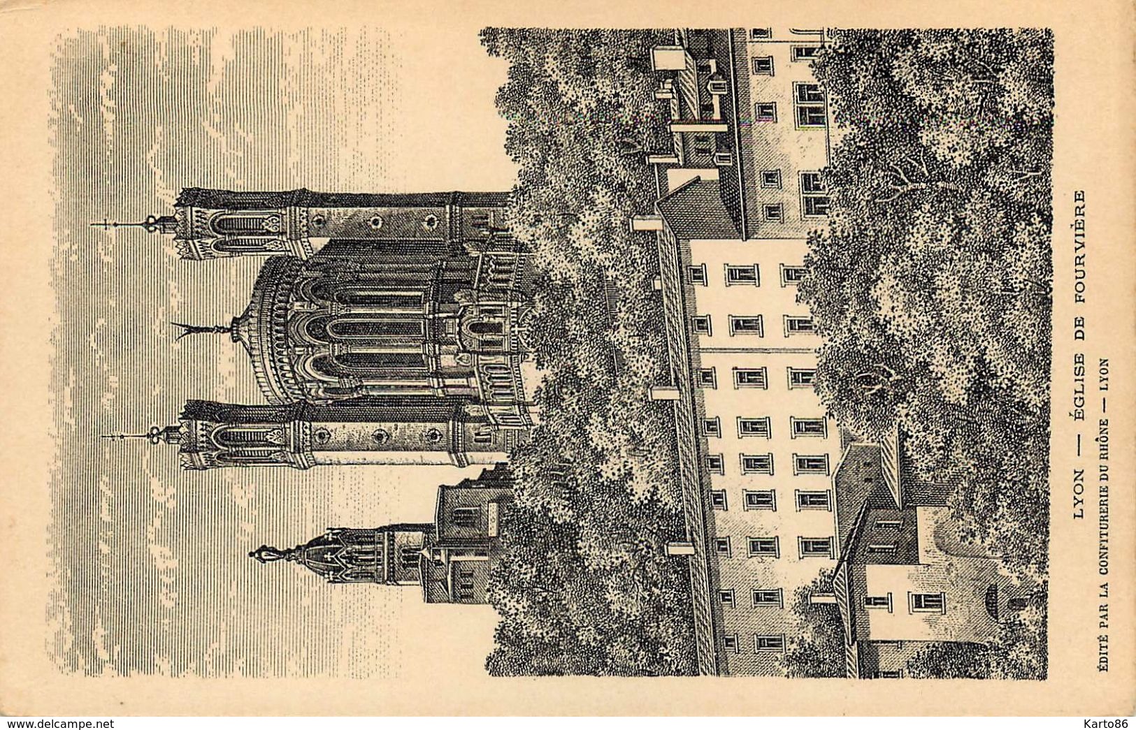 Lyon * Confiturerie Du Rhôone * Cpa Publicitaire Ancienne Dos 1900 - Loire Sur Rhone