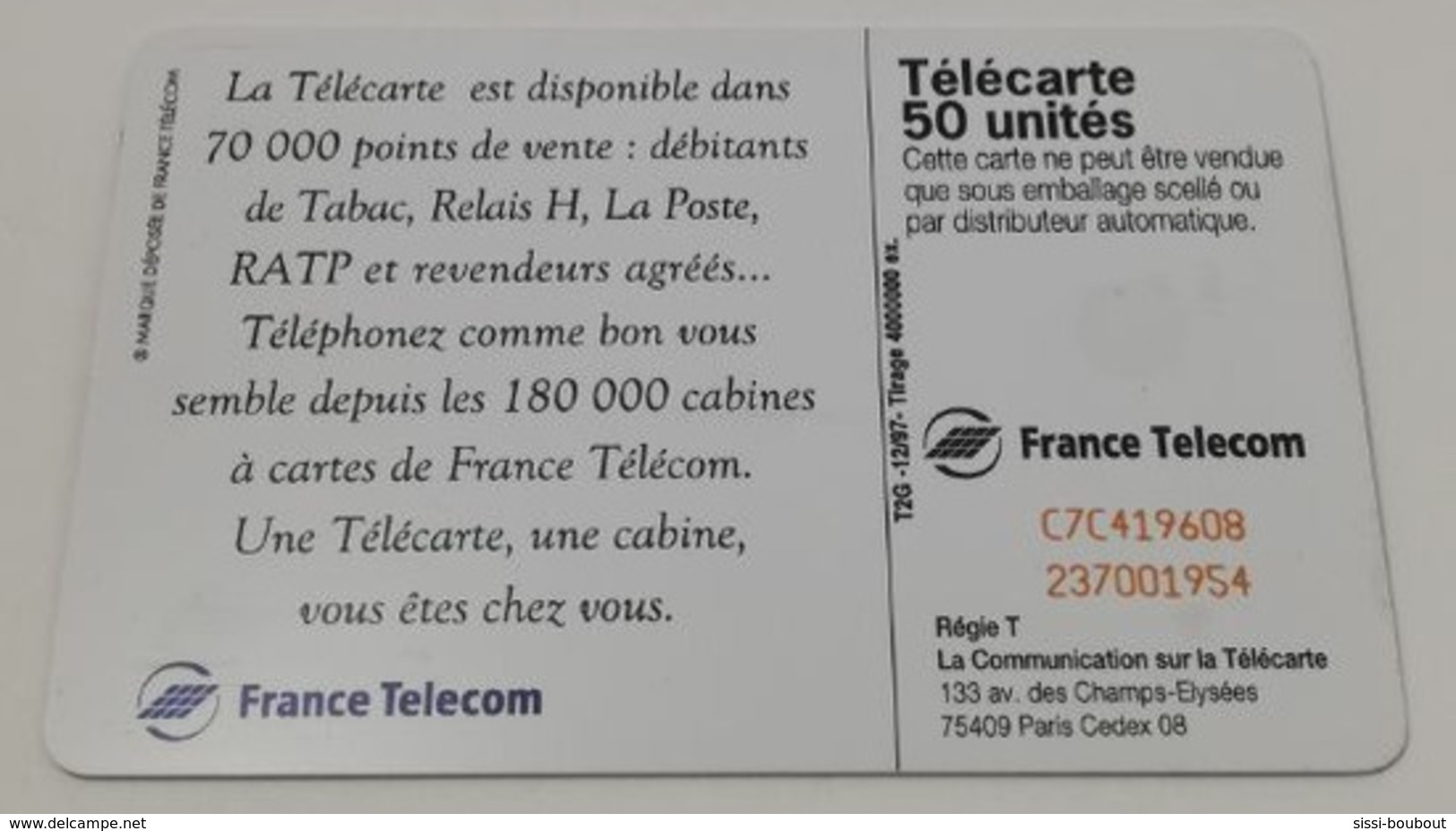 Télécarte - Une Télécarte, Une Cabine, Vous êtes Chez Vous - Autres & Non Classés