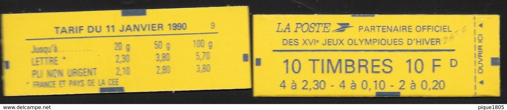 Carnet Mixte 1502 Briat 2,30 & 0,20 Daté 22.2.90 - Autres & Non Classés