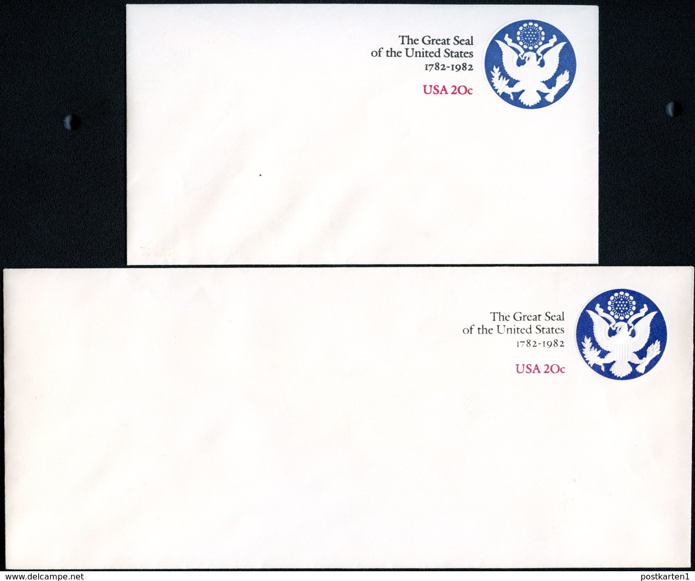U602 2 Diff. PSE Covers GREAT SEAL Mint 1982 - 1981-00