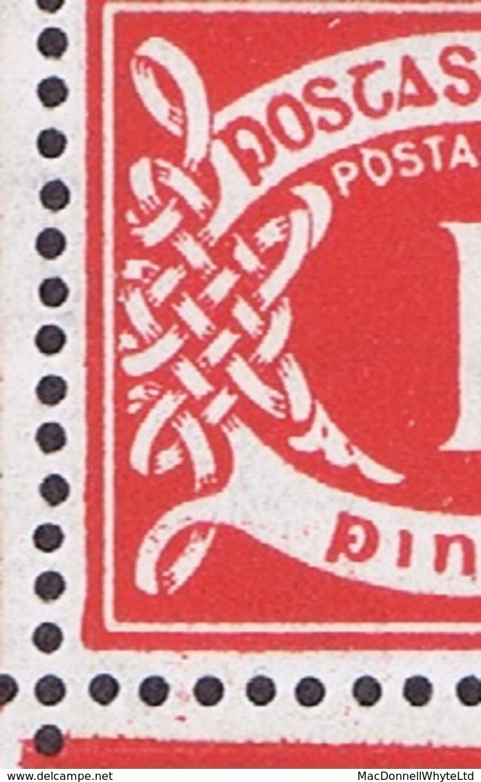 Ireland Postage Due 1940-69 E Wmk 1d Scarlet, Counter Sheet Of 60 Incl Var "inverted Q For O"of Row 10/1 Mint Unmounted - Postage Due