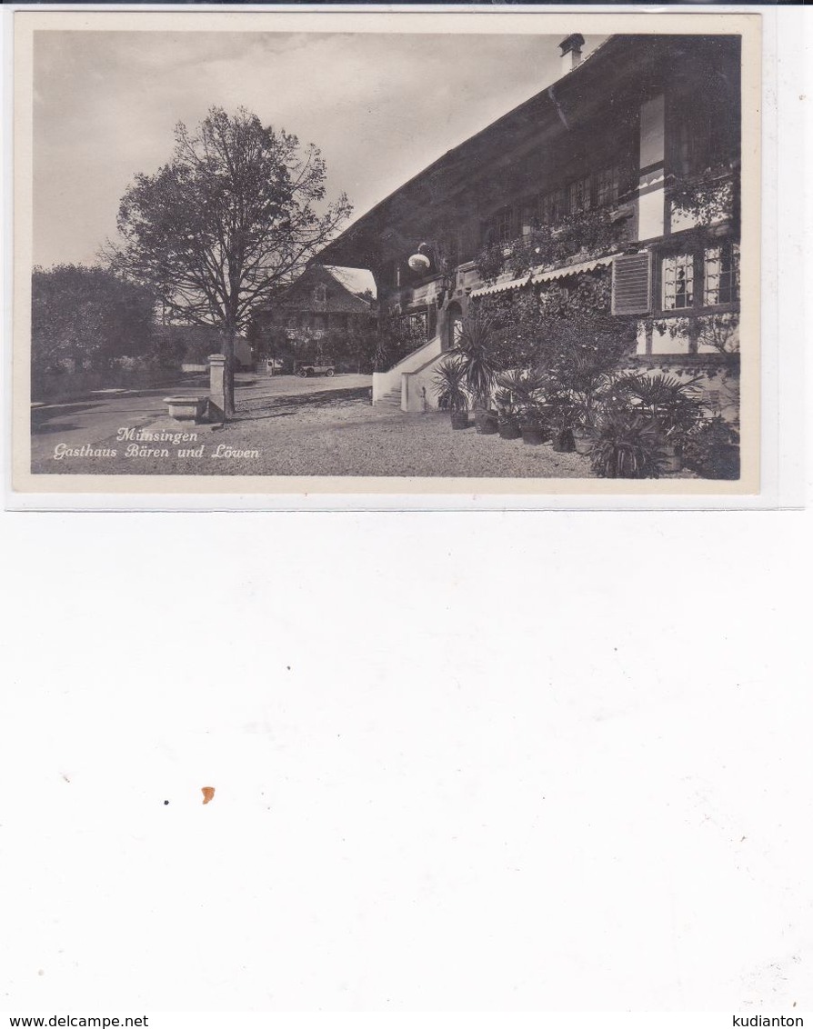 MUNSINGEN GASTHAUS BAREN UND LOWEN - Münsingen