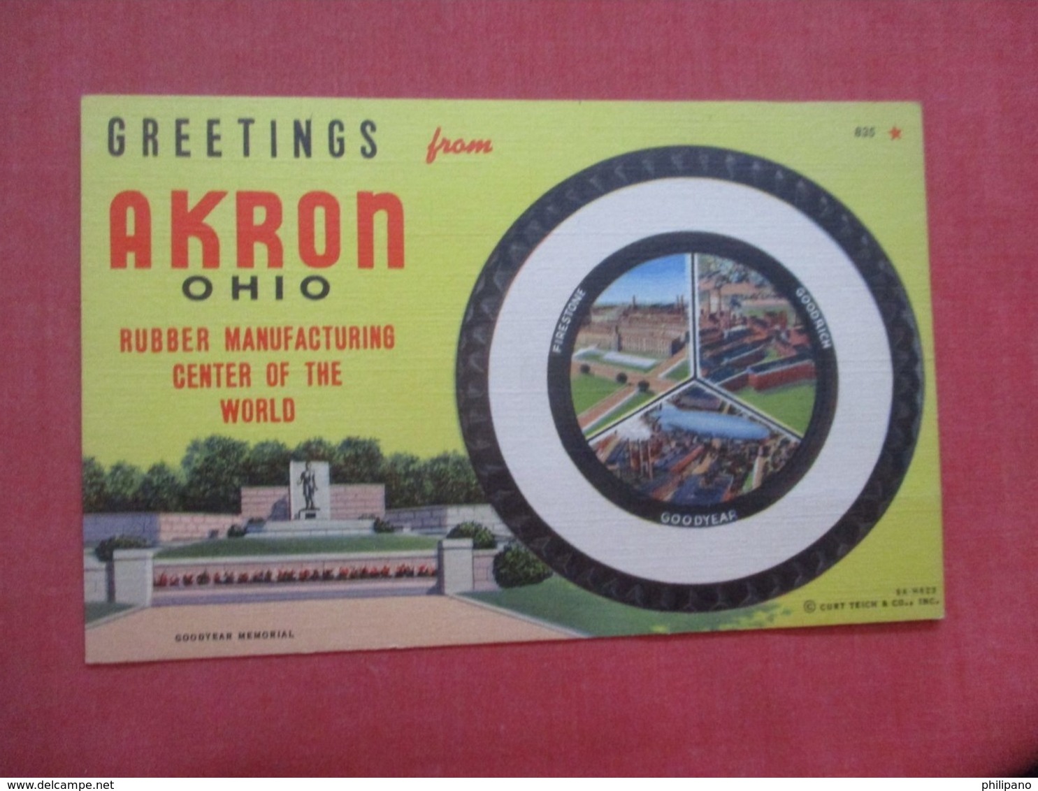 Greetings  Akron Ohio     Ref 4294 - Akron