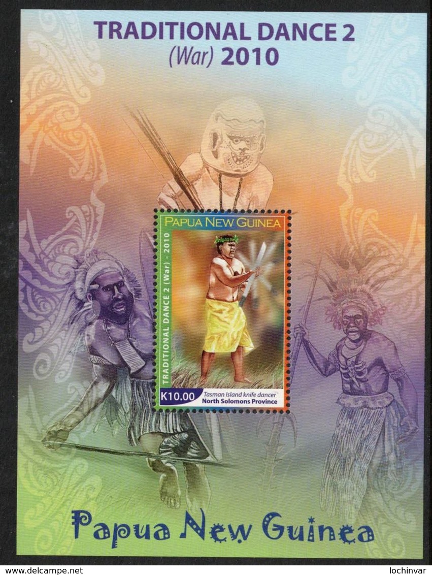 PAPUA NEW GUINEA, 2010 TRADITIONAL DANCE K10 MINISHEET MNH - Papua New Guinea