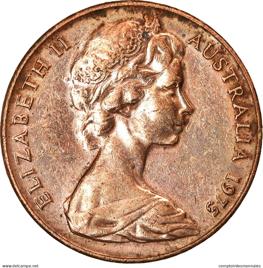 Monnaie, Australie, Elizabeth II, 2 Cents, 1975, TTB, Bronze, KM:63 - 2 Cents
