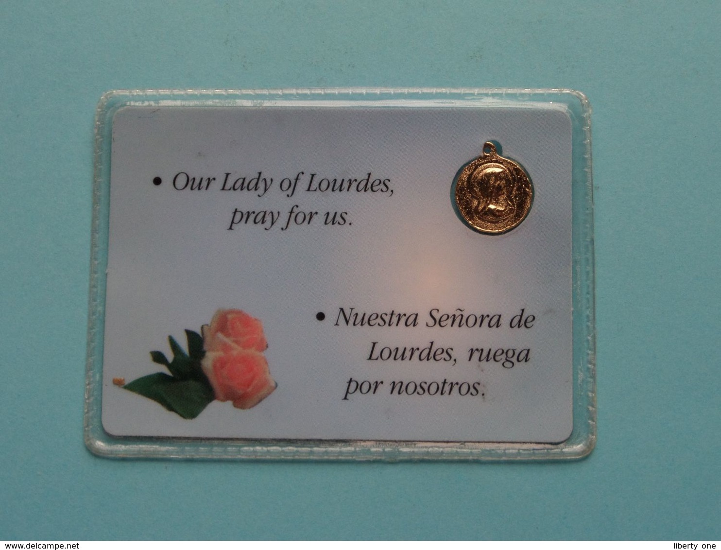 Medaillon " LOURDES " Our Lady Of > Pray For Us ( RELIKWIE - RELIQUIARIO - RELIC - RELIQUARY - RELIQUAIRE ) ! - Religion & Esotérisme