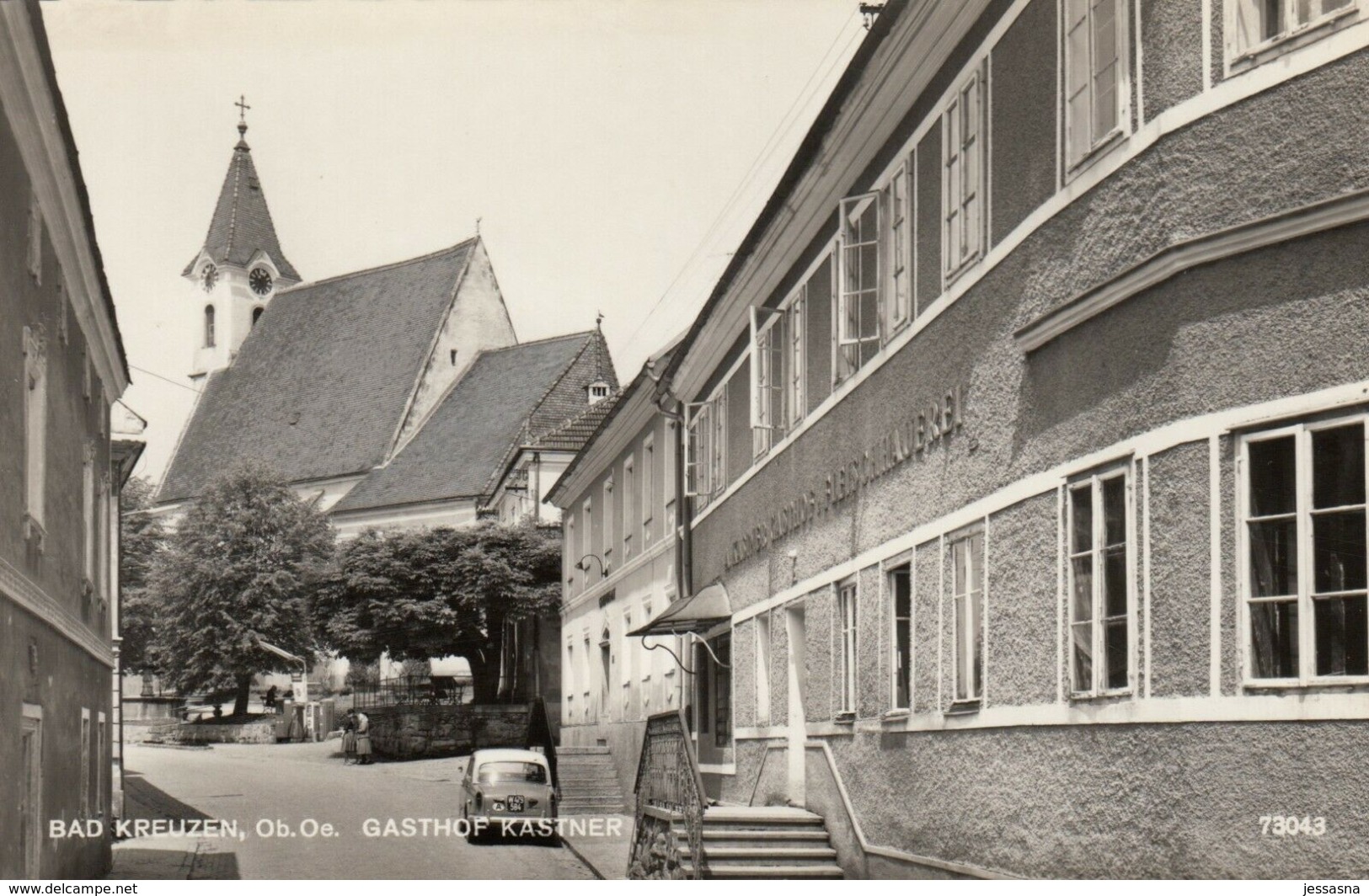 AK - OÖ - BAD KREUZEN - Gasthof Und Fleischerei "Kastner" Im Ortszentrum 1962 - Perg