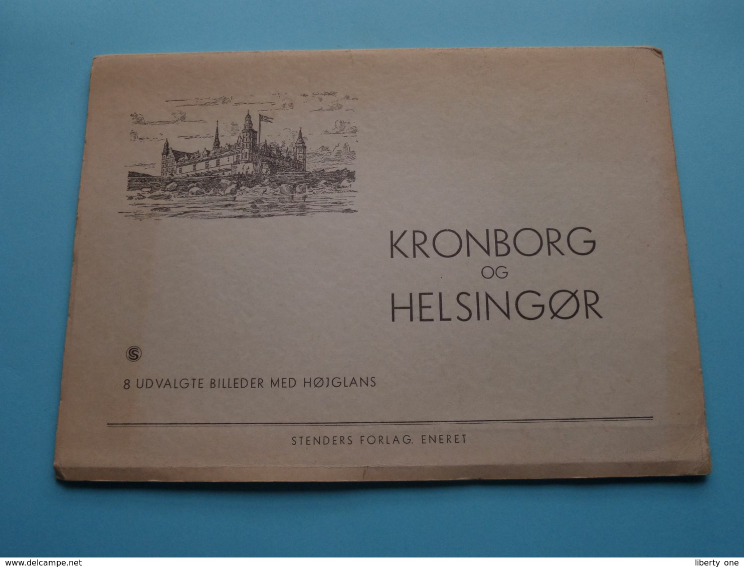 KRONBORG Og HELSINGOR ( 8 Udvalgte Billeder Med Hojglans ) Carnet 21,5 X 15,5 Cm. (Stenders Forlag Eneret) (See Photo) ! - Dänemark