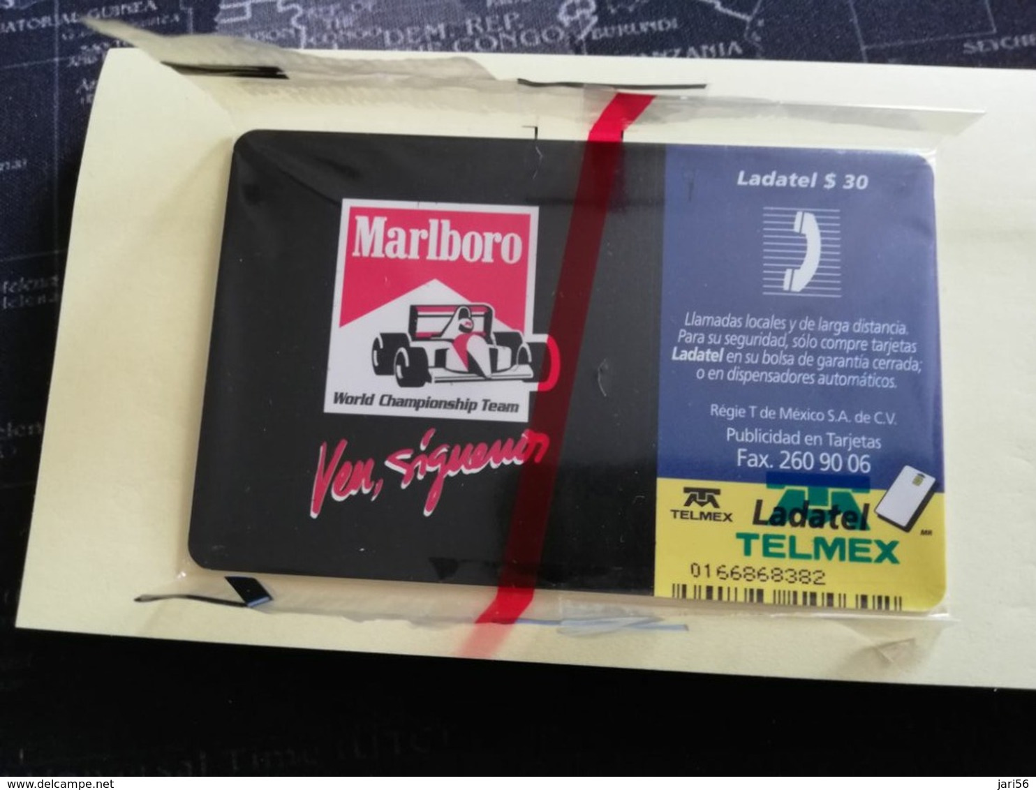 MEXICO $30 CHIPCARD MINT  LADATEL    FORMULE 1 AUTORACING /MARLBORO / MINT      ** 2964** - Mexique