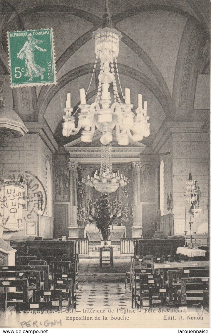 94 - PERIGNY - Intérieur De L' Eglise - Fête St Vincent - Exposition De La Souche - Perigny