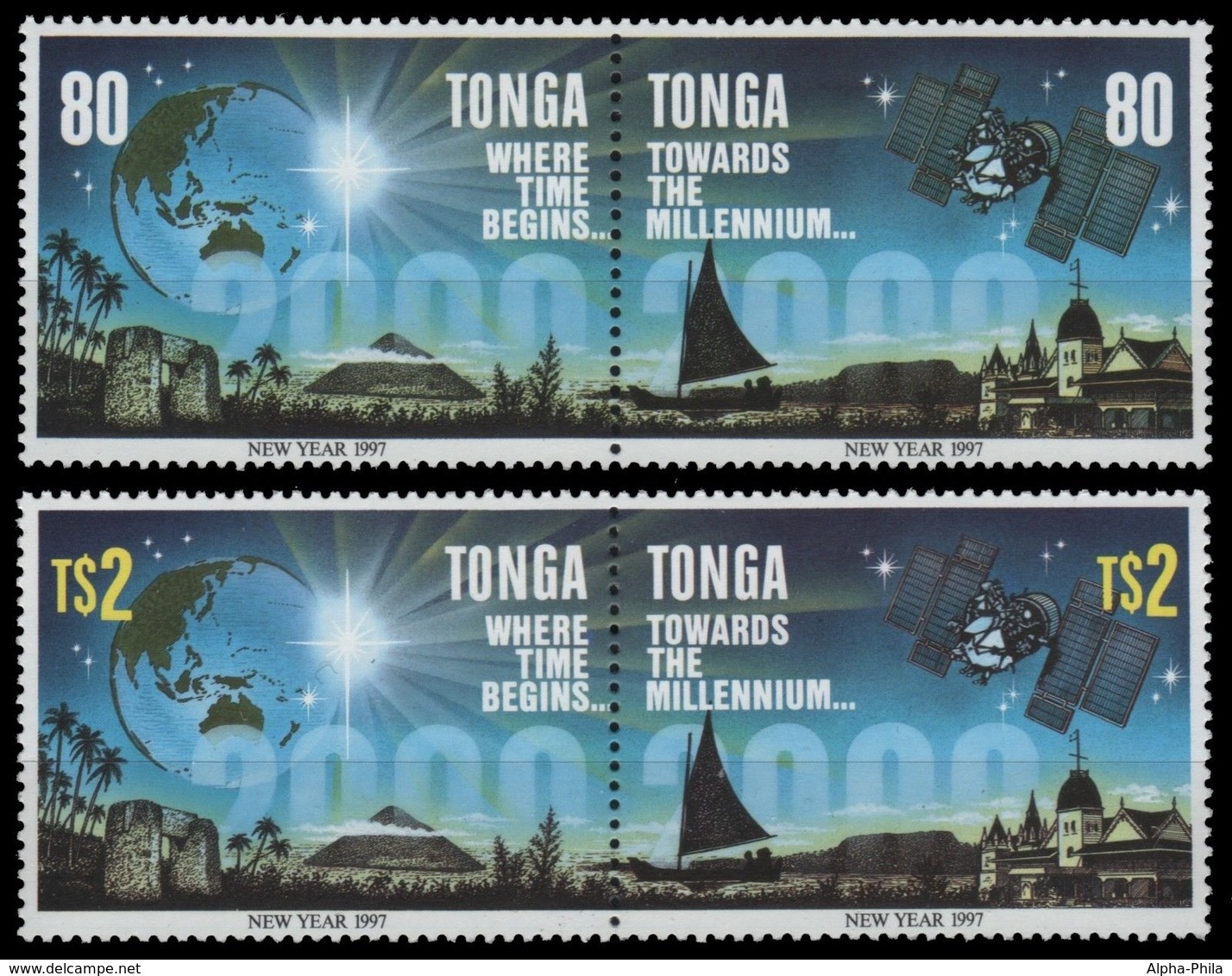 Tonga 1996 - Mi-Nr. Mi.Nr. 1441-1444 ** - MNH - Neujahr 1997 - Tonga (1970-...)