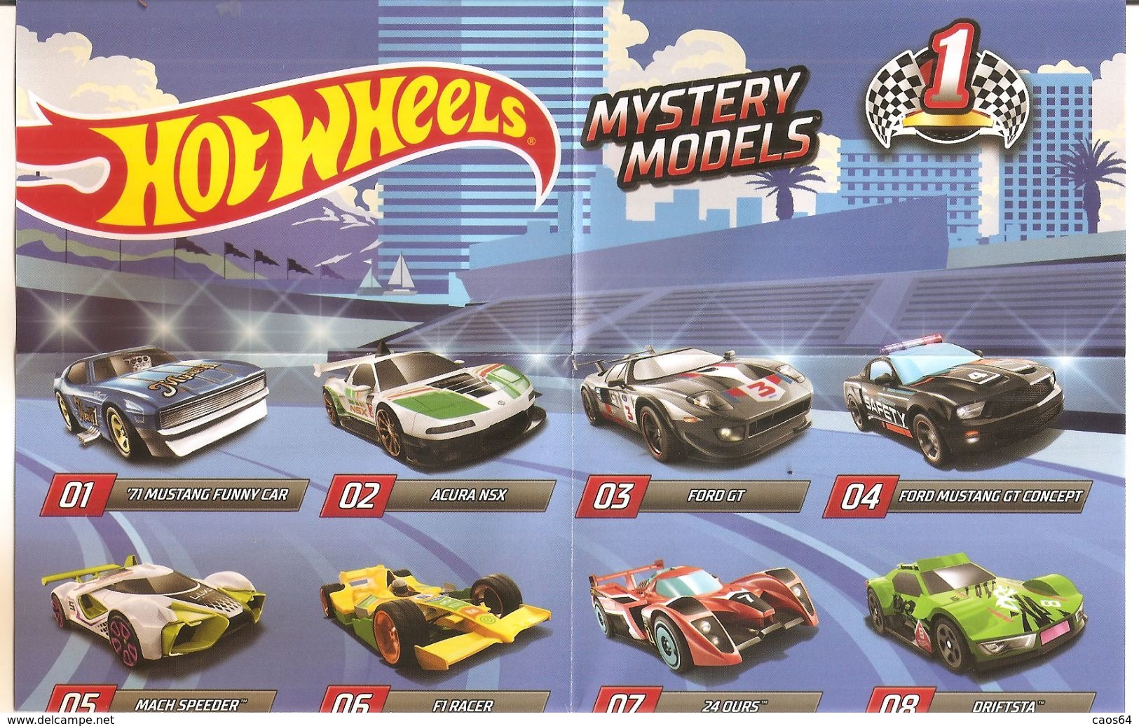 HOT WHEELS MYSTERY MODELS MATTEL SORPRESE  VELINA ITALY - Publicitaires - Toutes Marques