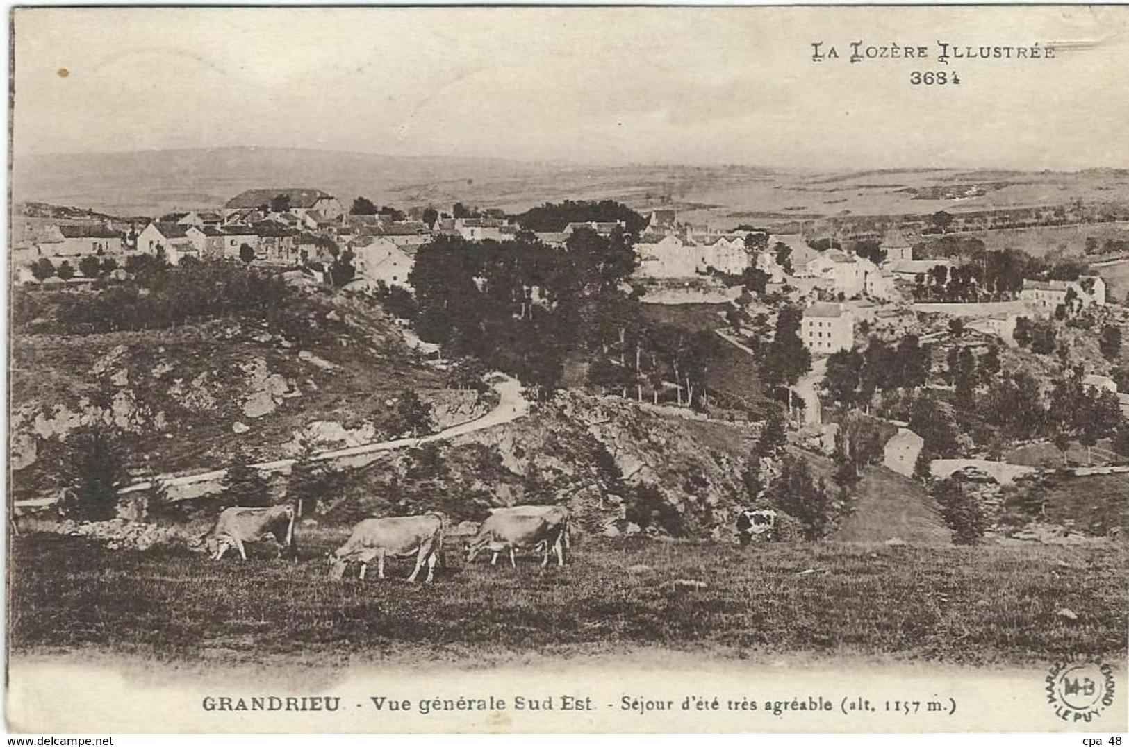 LOZERE : Grandrieux, Vue Générale... - Gandrieux Saint Amans