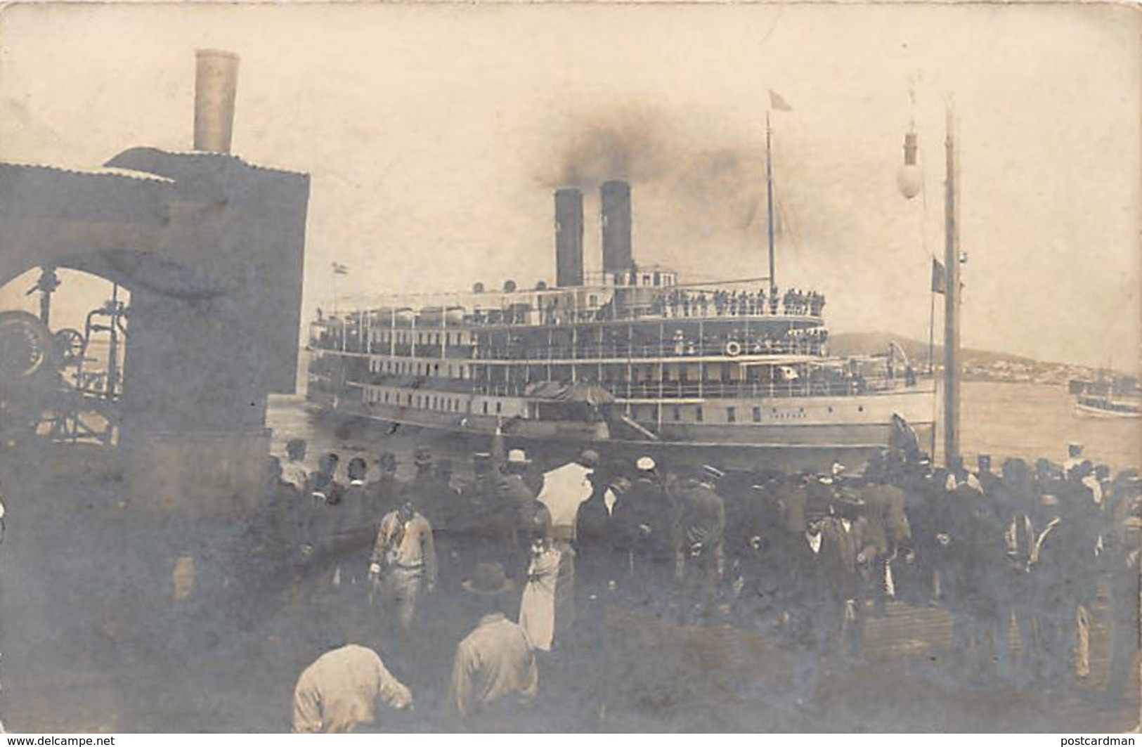 Uruguay - MONTEVIDEO - Llegado Del Barco Londres (año 1907) - REAL PHOTO - Uruguay