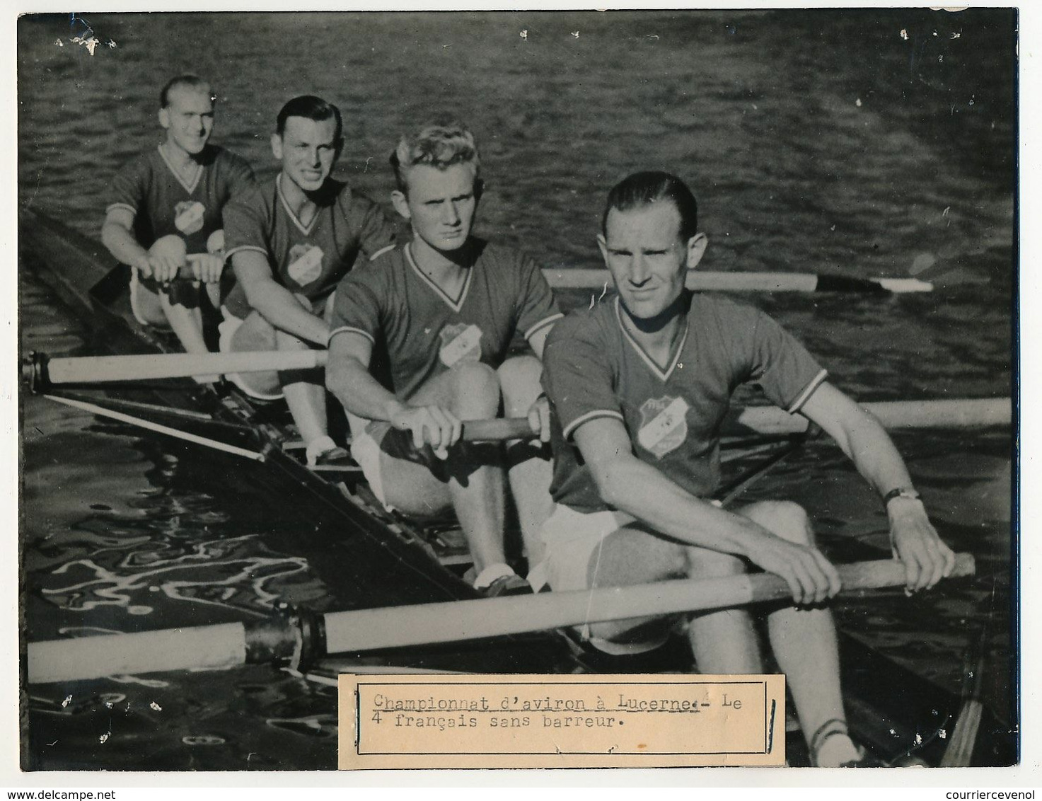 Photo De Presse Keystone - Championnat D'aviron à LUCERNE (Suisse) - Le 4 Français Sans Barreur - Sports