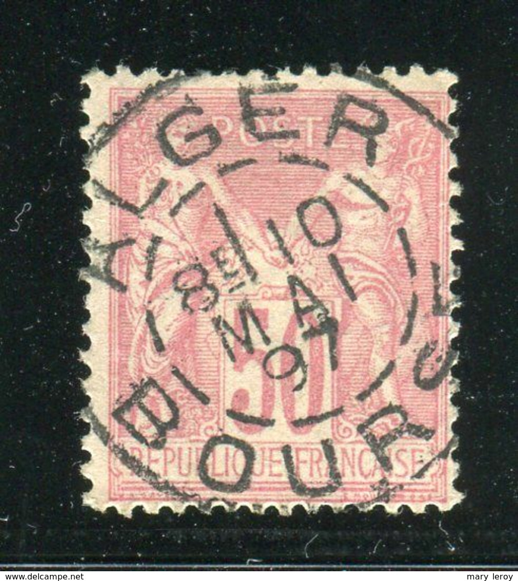 Superbe N° 98 - Cachet à Date ALGER BOURSE ( 1897 ) - 1876-1898 Sage (Tipo II)