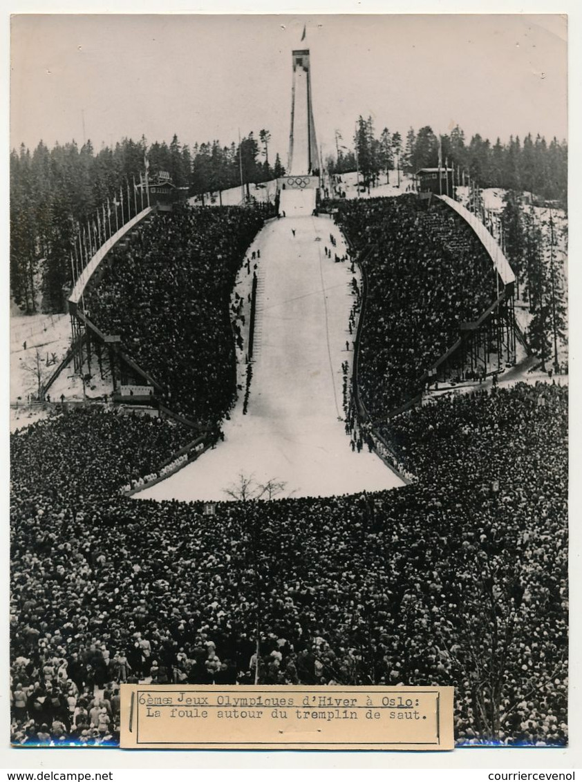 PHOTO KEYSTONE - 6eme Jeux Olympiques D' Hiver à OSLO - La Foule Autour Du Tremplin De Saut - Sporten