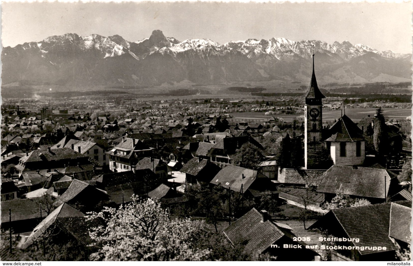 Steffisburg Mit Blick Auf Stockhorngruppe (2035) * 19. 10. 1963 - Steffisburg